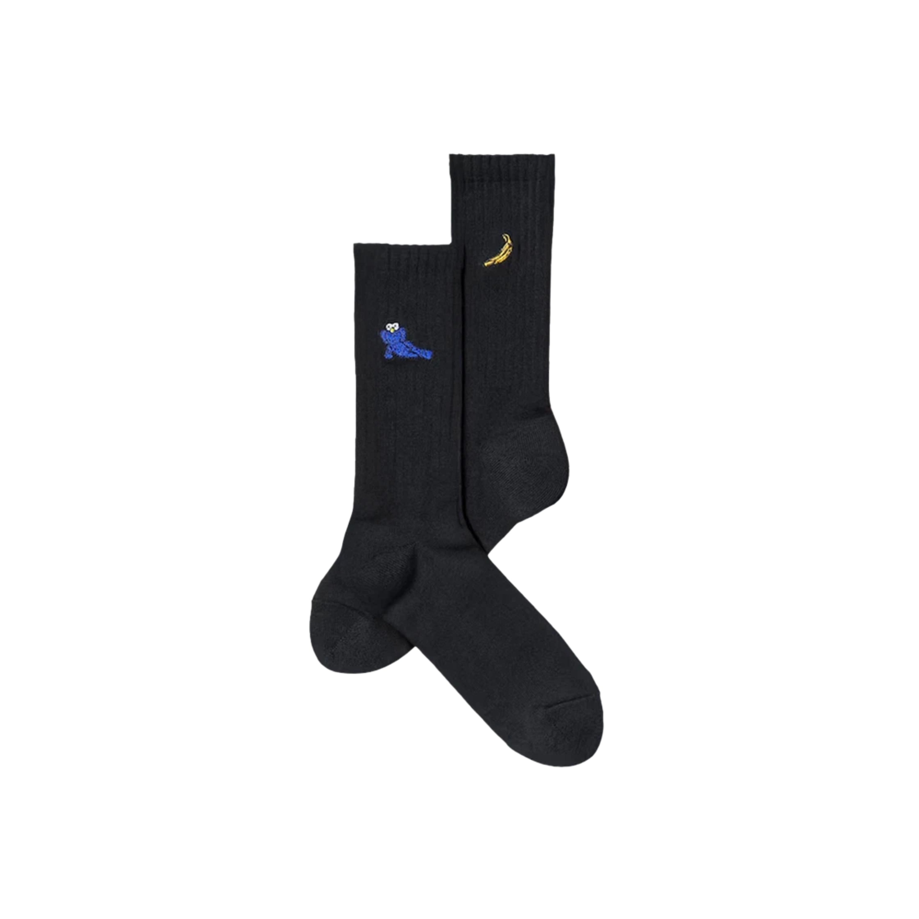 Kaws + Warhol UT Banana Socks Black