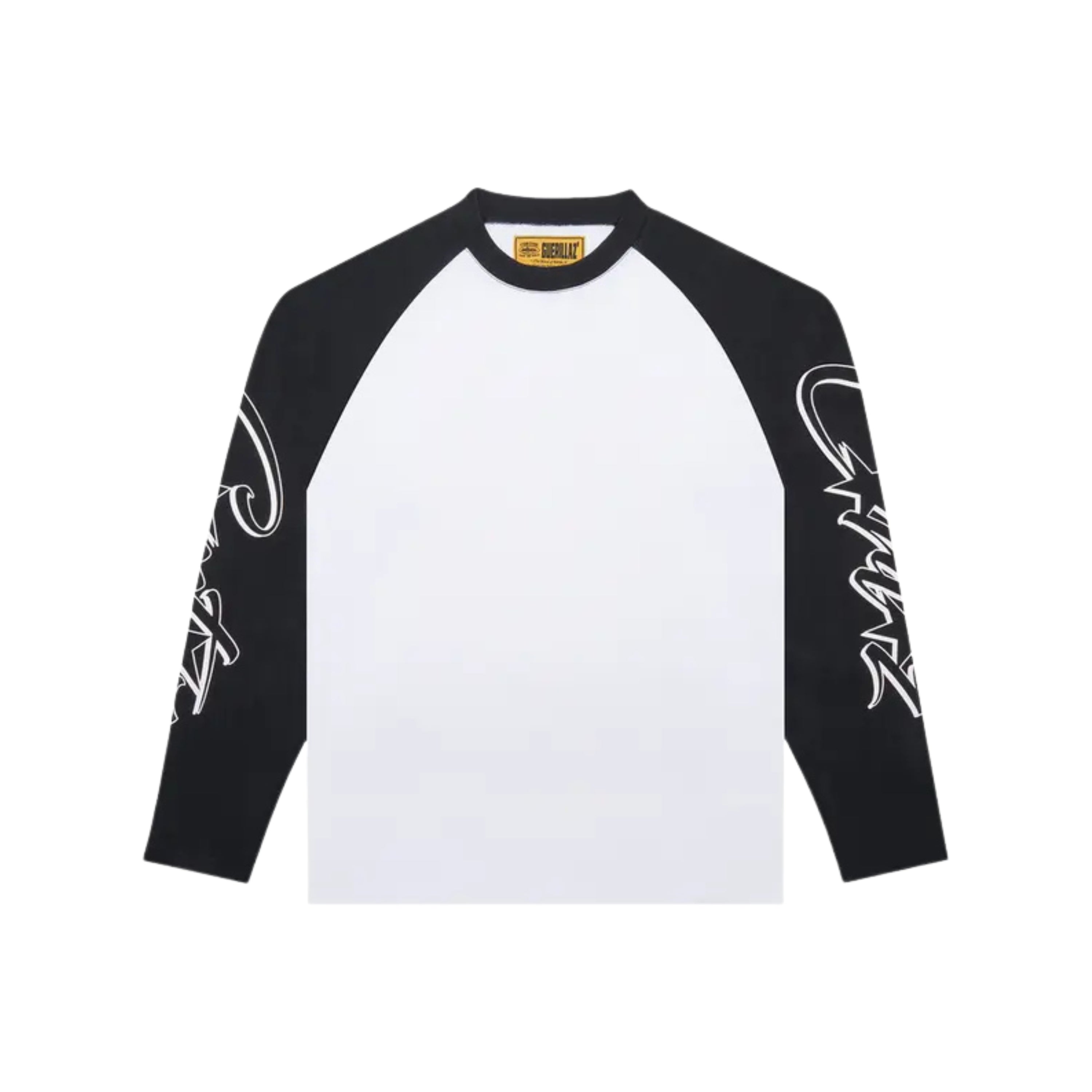 Corteiz Allstarz Raglan Longsleeve 'White/Black'