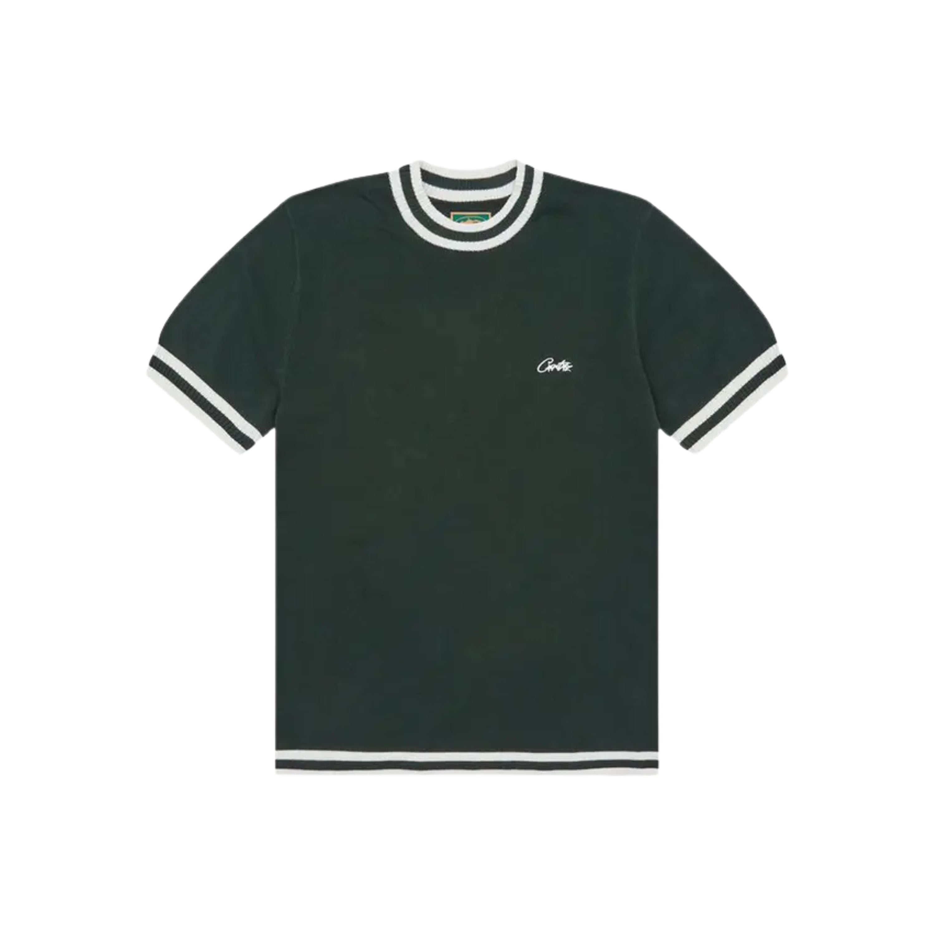 Corteiz Deala Knit Tee Forest Green