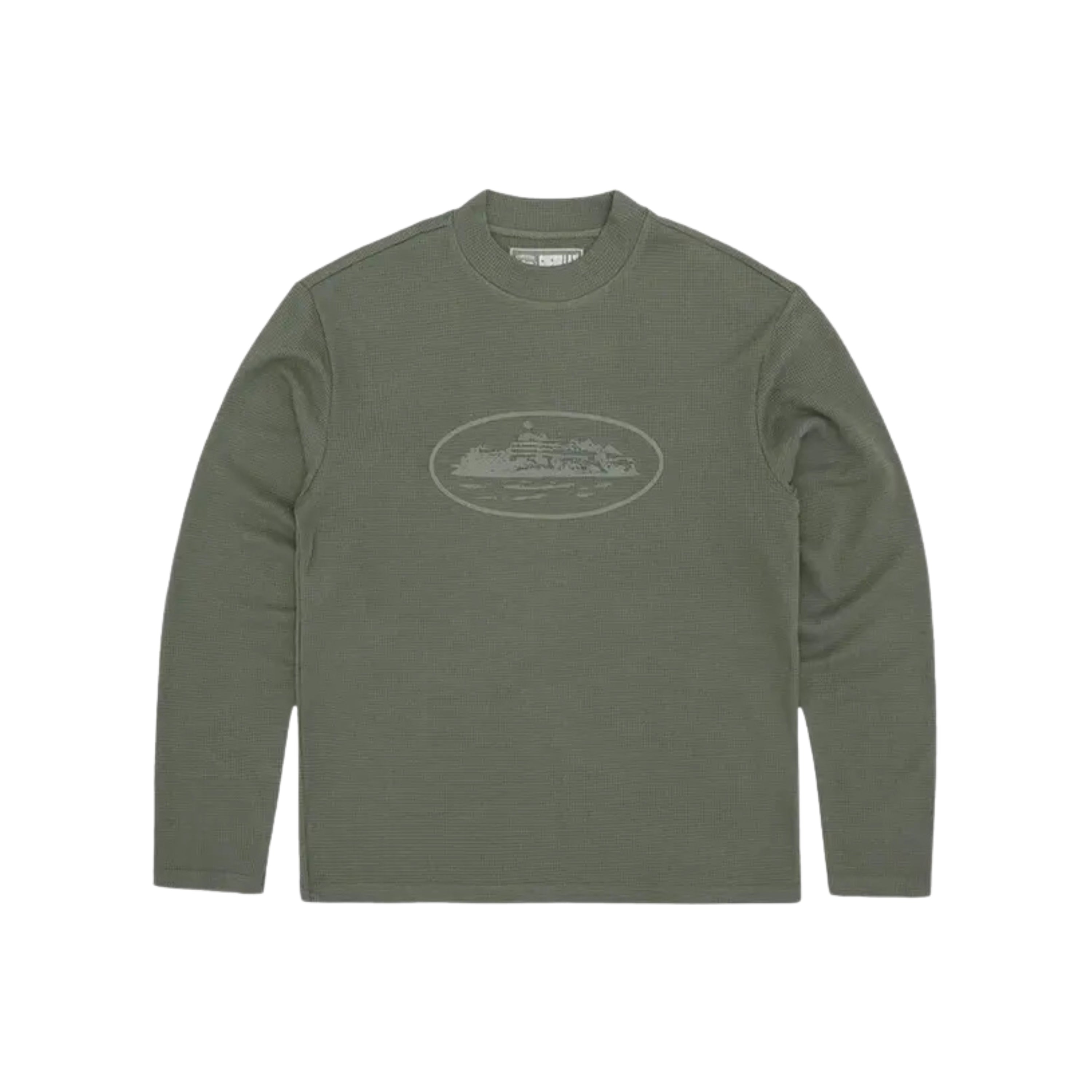 Corteiz Alcatraz Waffle Longsleeve Tonal Khaki