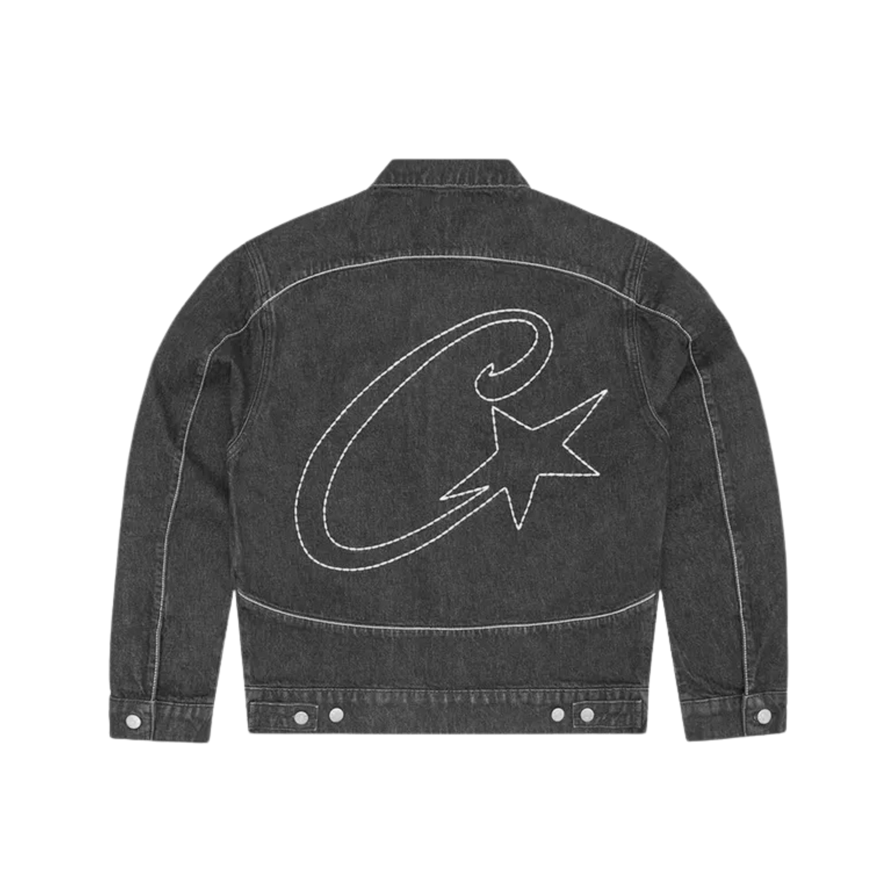 Corteiz C-Star Jacket Washed Black