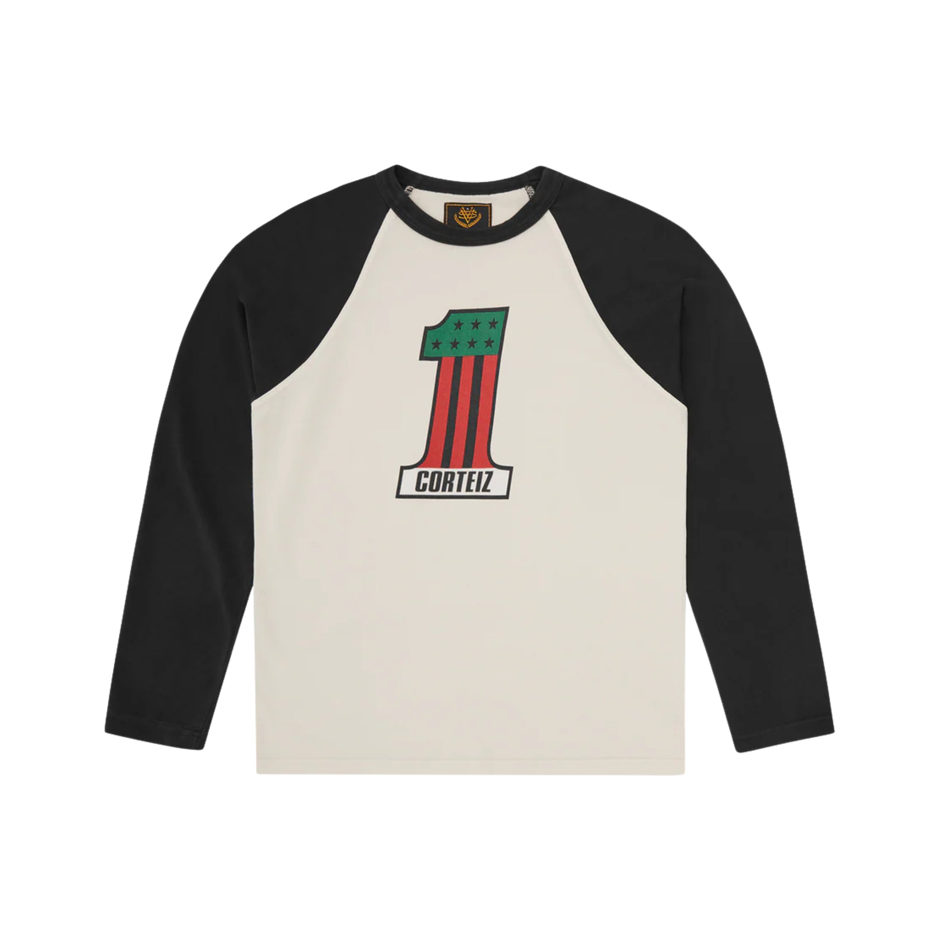 Corteiz Number 1 Raglan Longsleeve Black