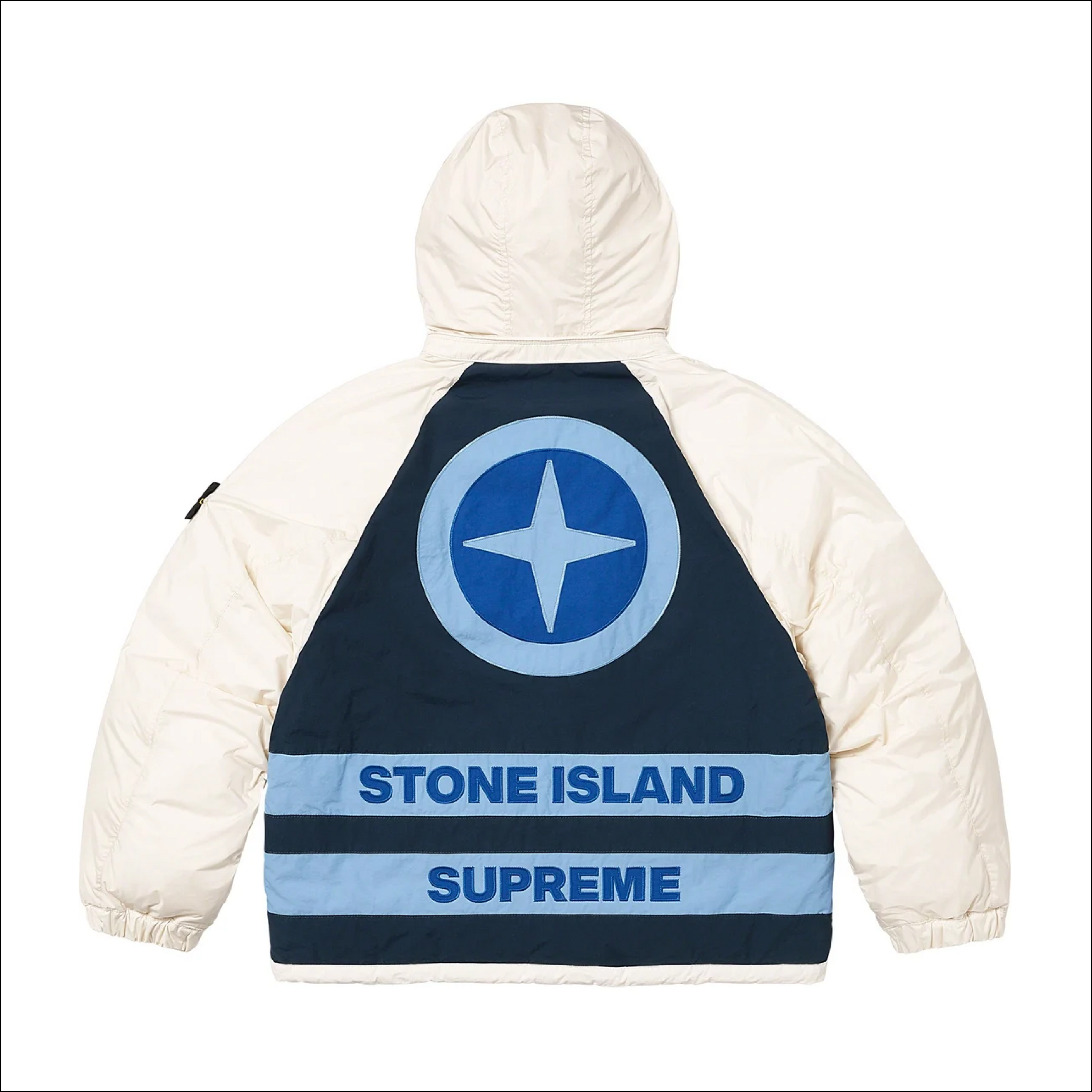 Supreme Stone Island Reversible Down Puffer White