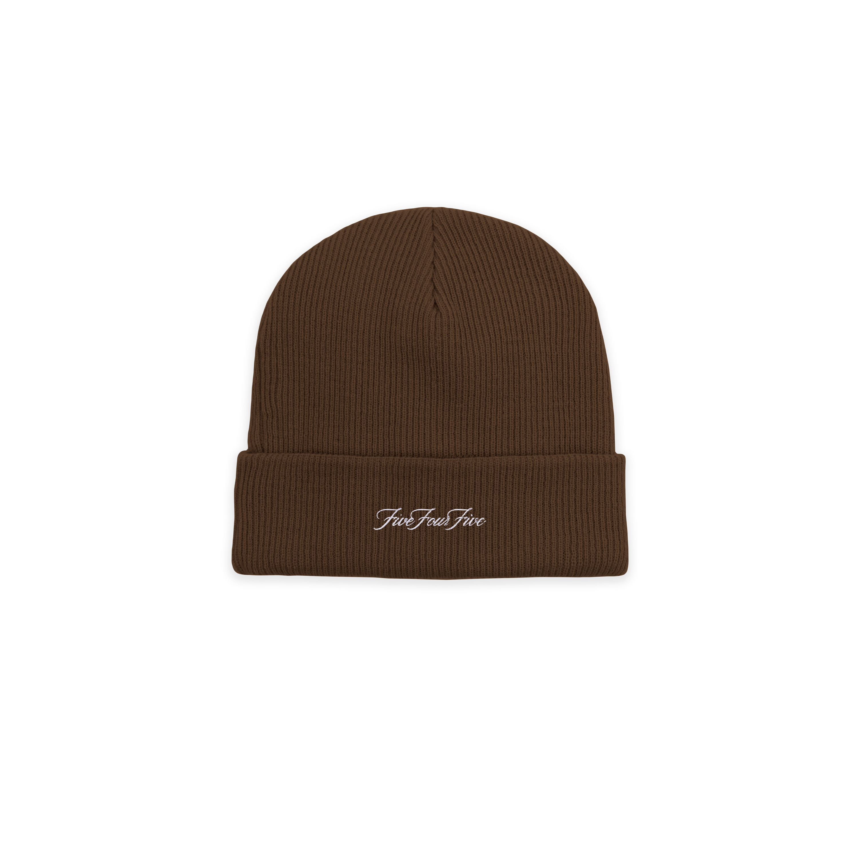 FiveFourFive Winter Embroidered Beanie Cappuccino