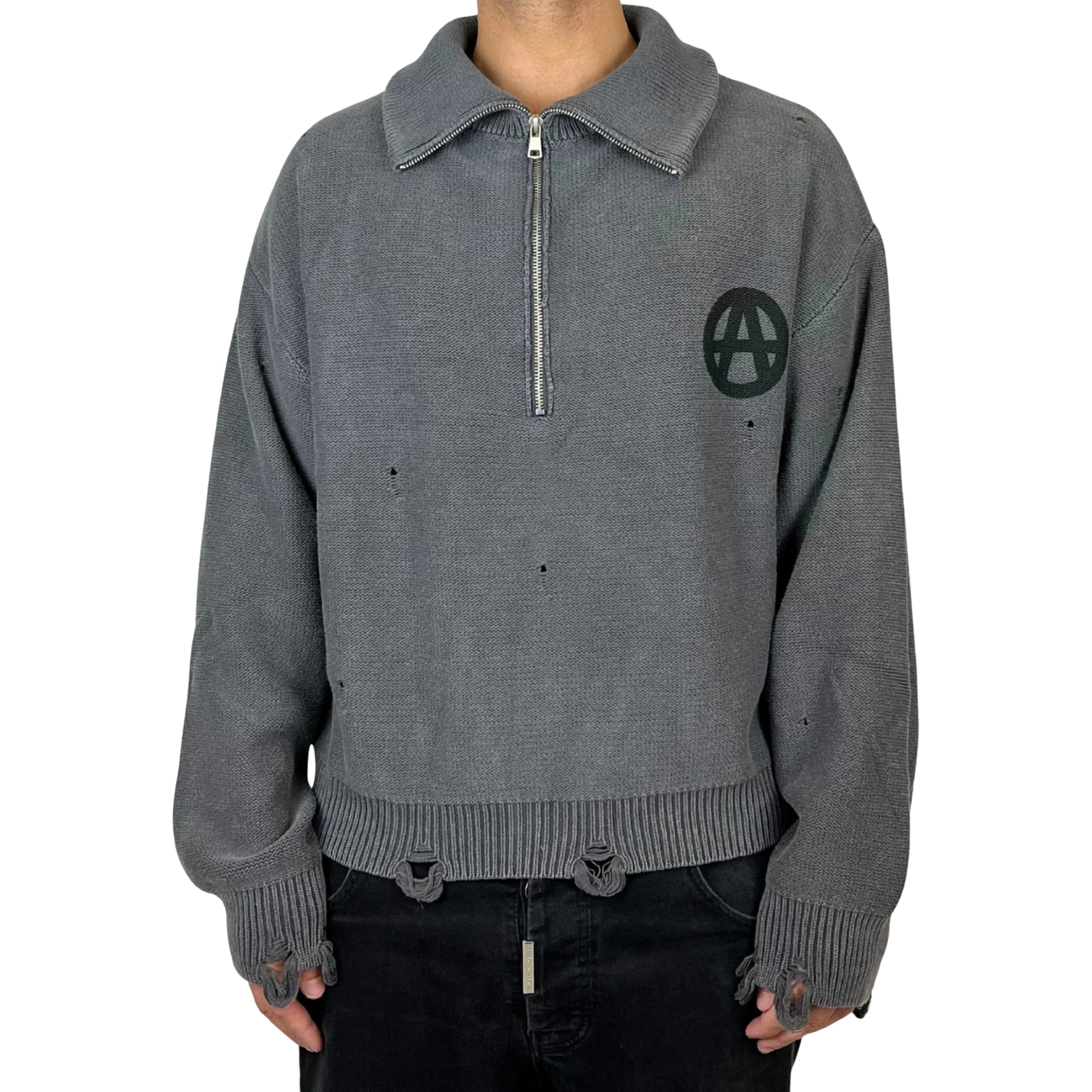 Acupuncture Anarchy Sweater Grey
