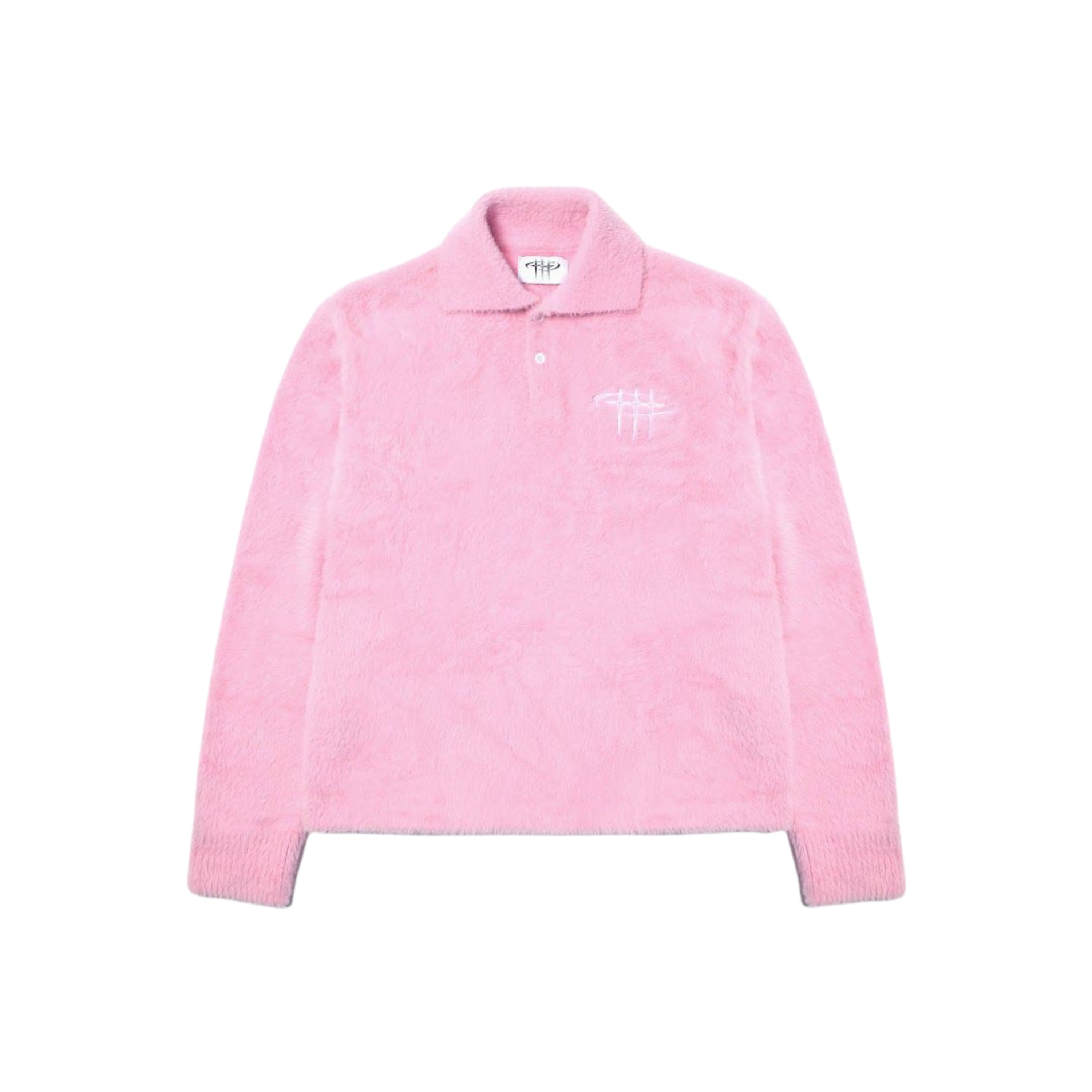 On My Way Furry Polo Longsleeve Pink