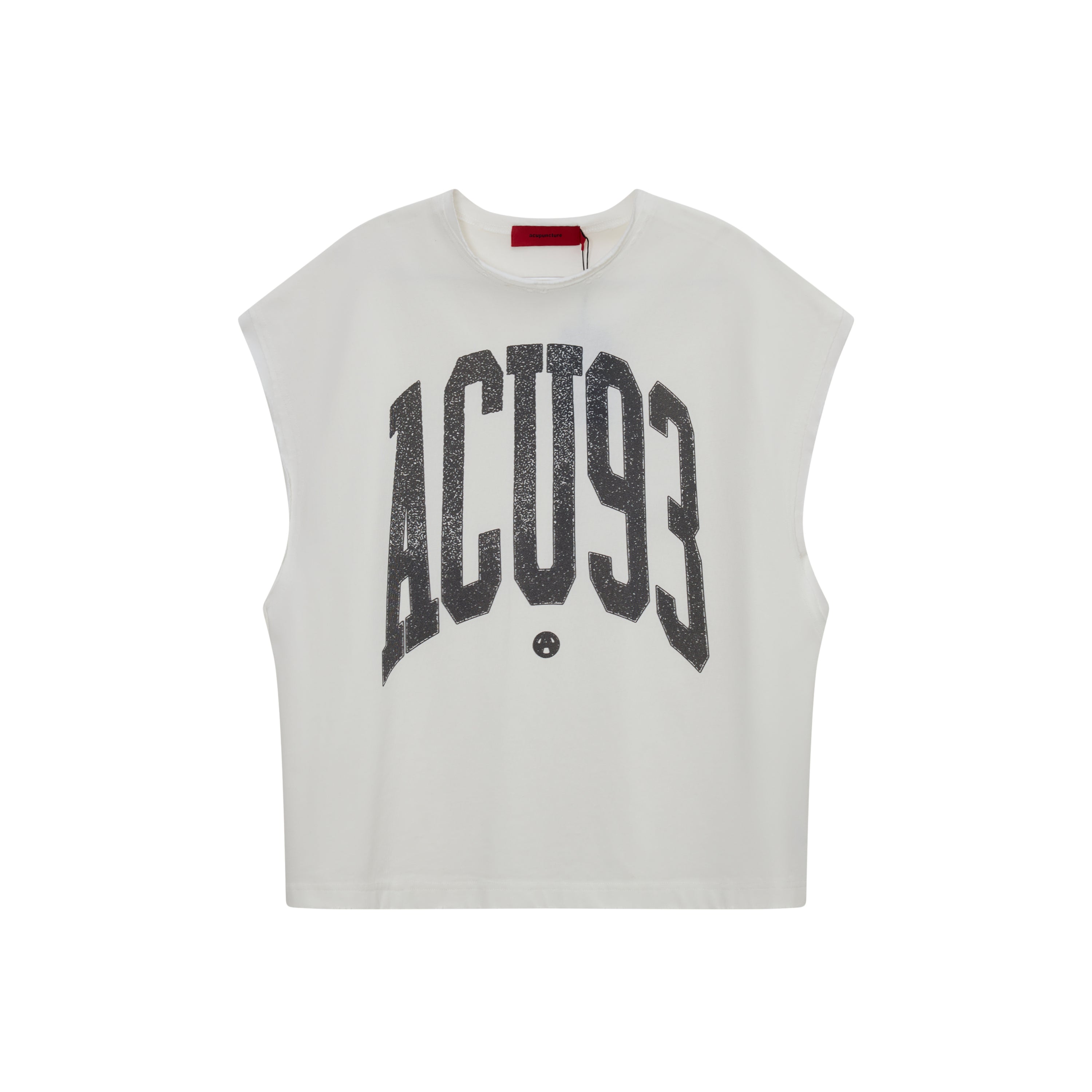 Acupuncture Touch Down Sleeveless Tee White