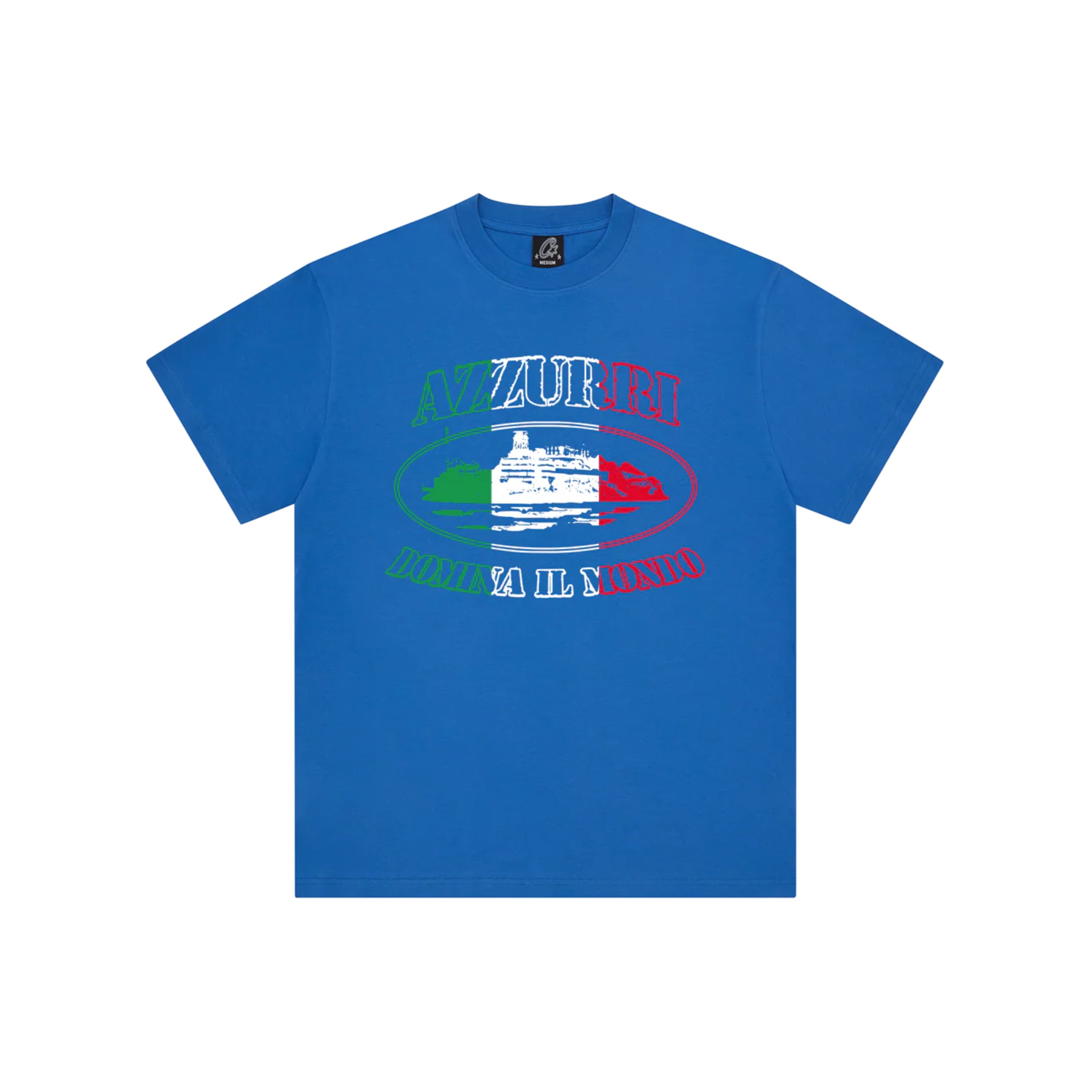 Corteiz Italy Alcatraz Tee Royal Blue