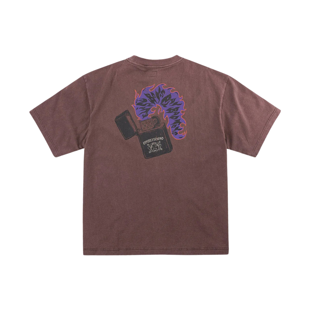 Evisu Vintage Lighter Tee Brown