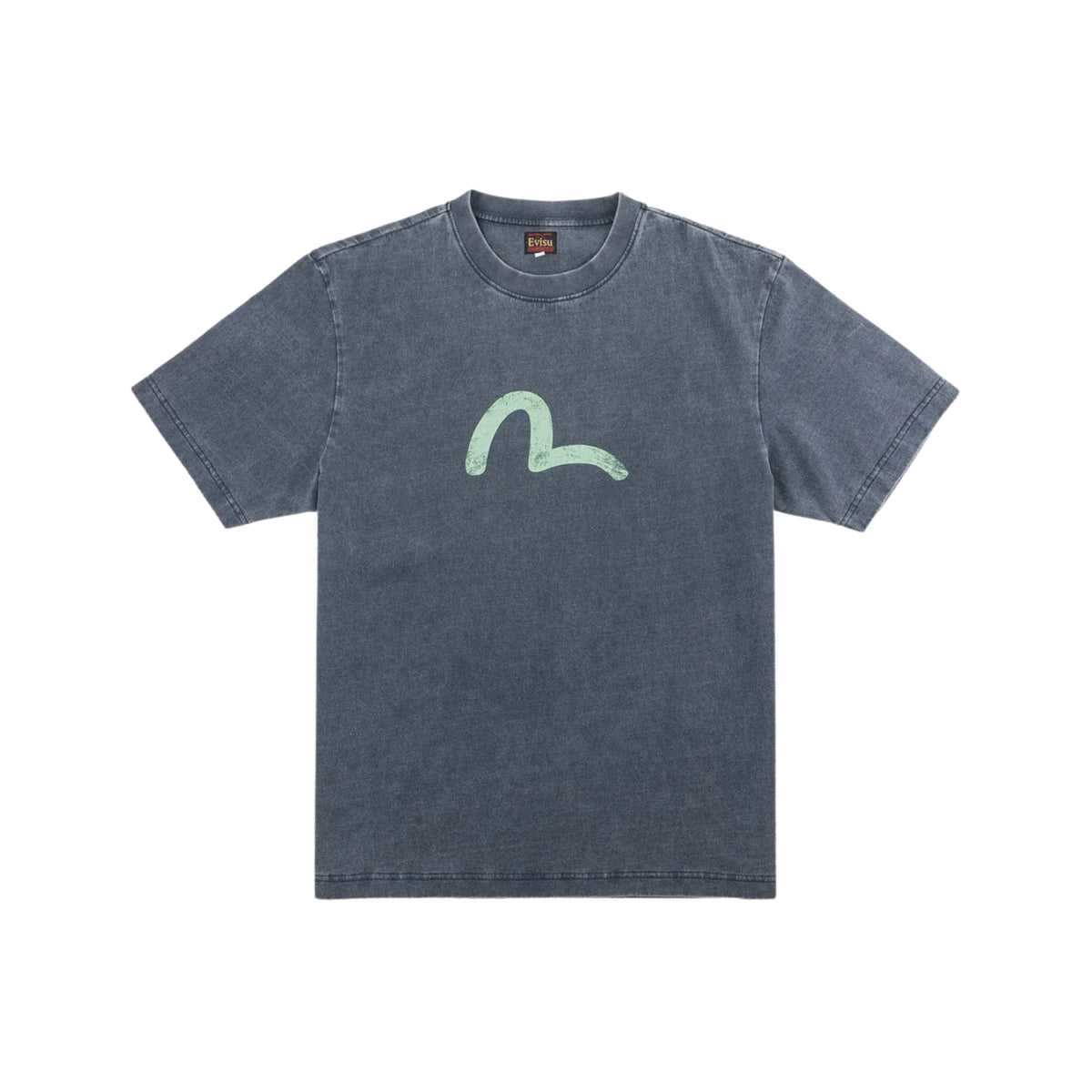 Evisu Vintage Seagull Printed Tee Dark Navy