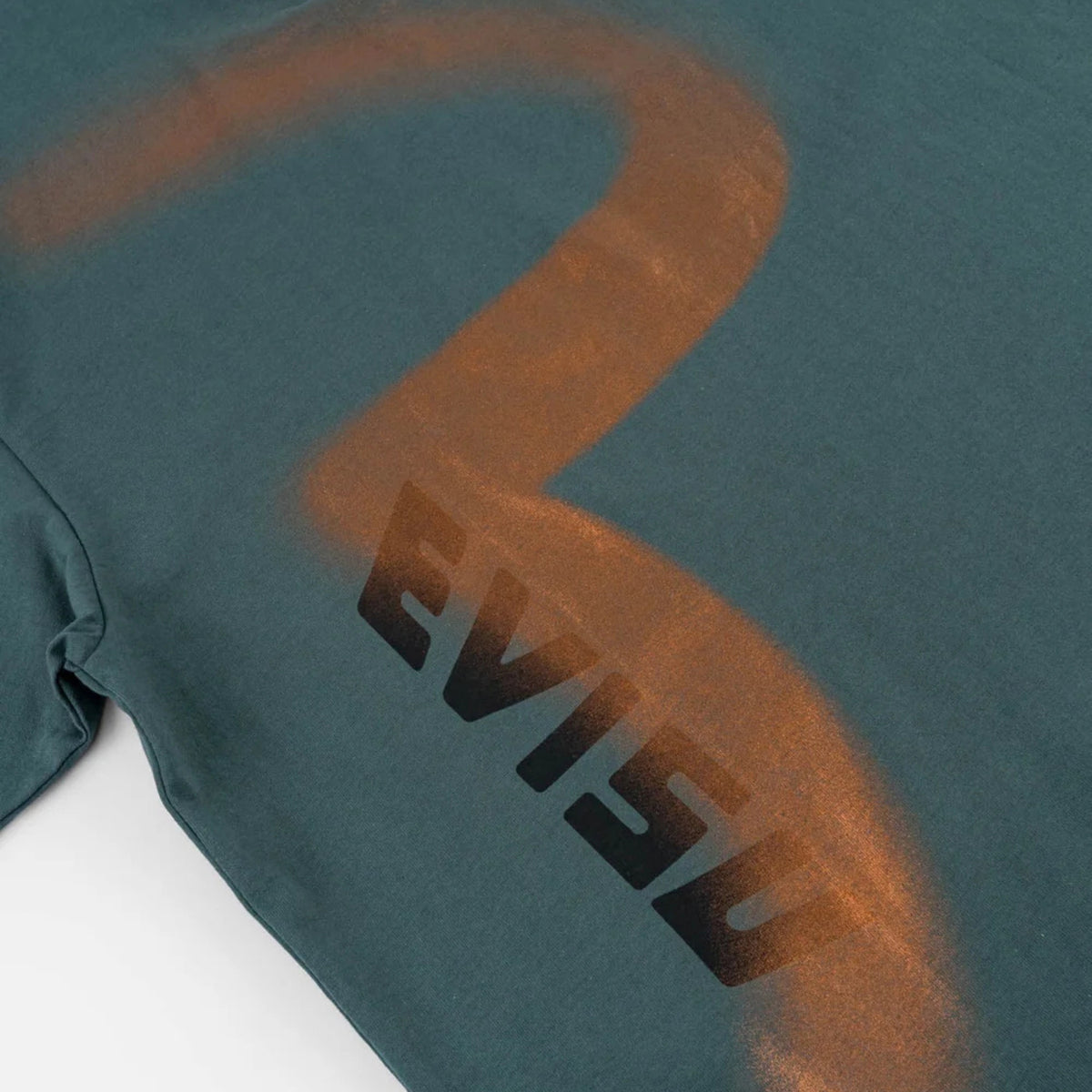 Evisu Glitter Seagull Printed Tee Dark Green