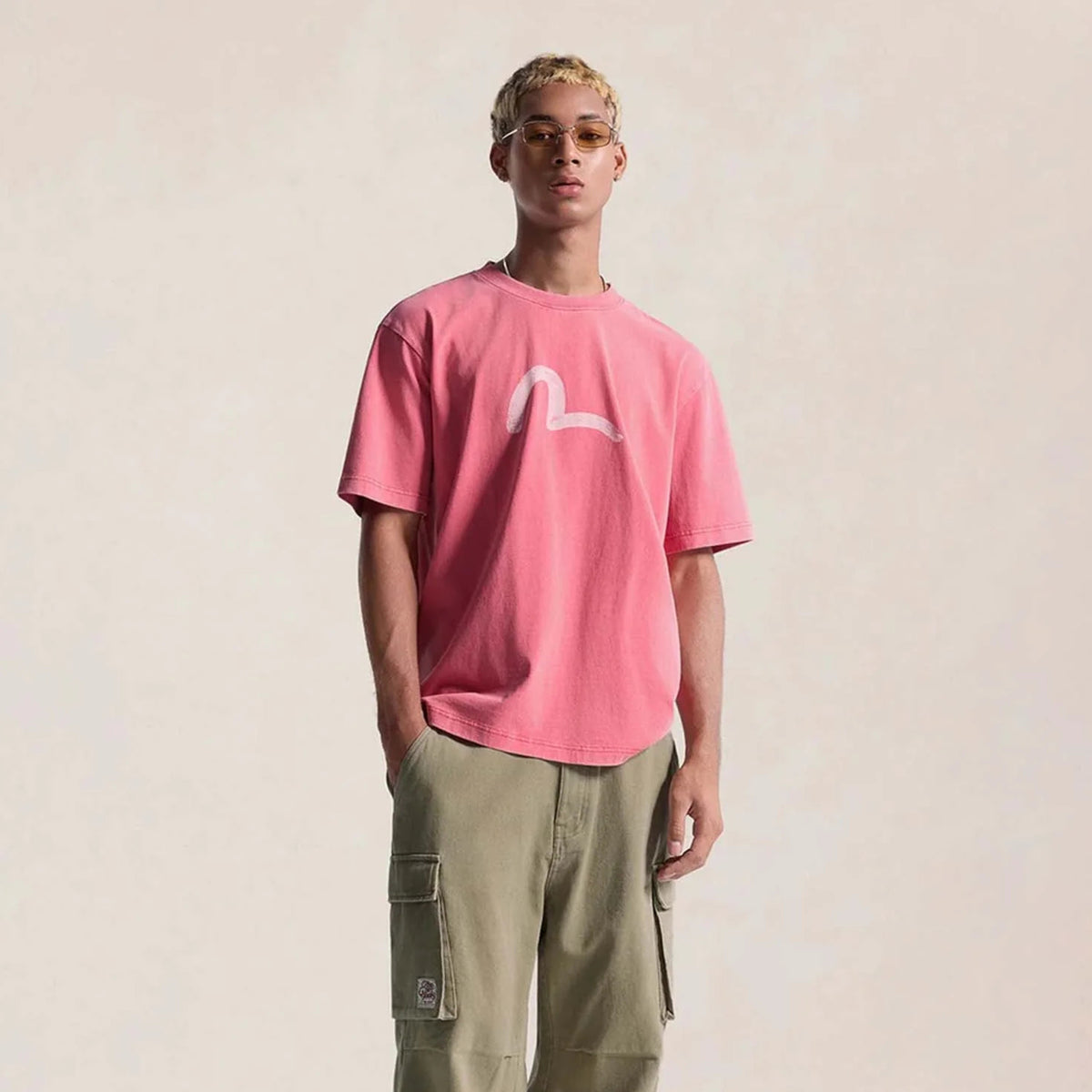 Evisu Vintage Seagull Printed Tee Red