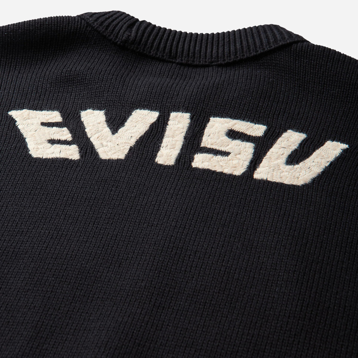 Evisu Premium Seagull Emb. Sweater Black