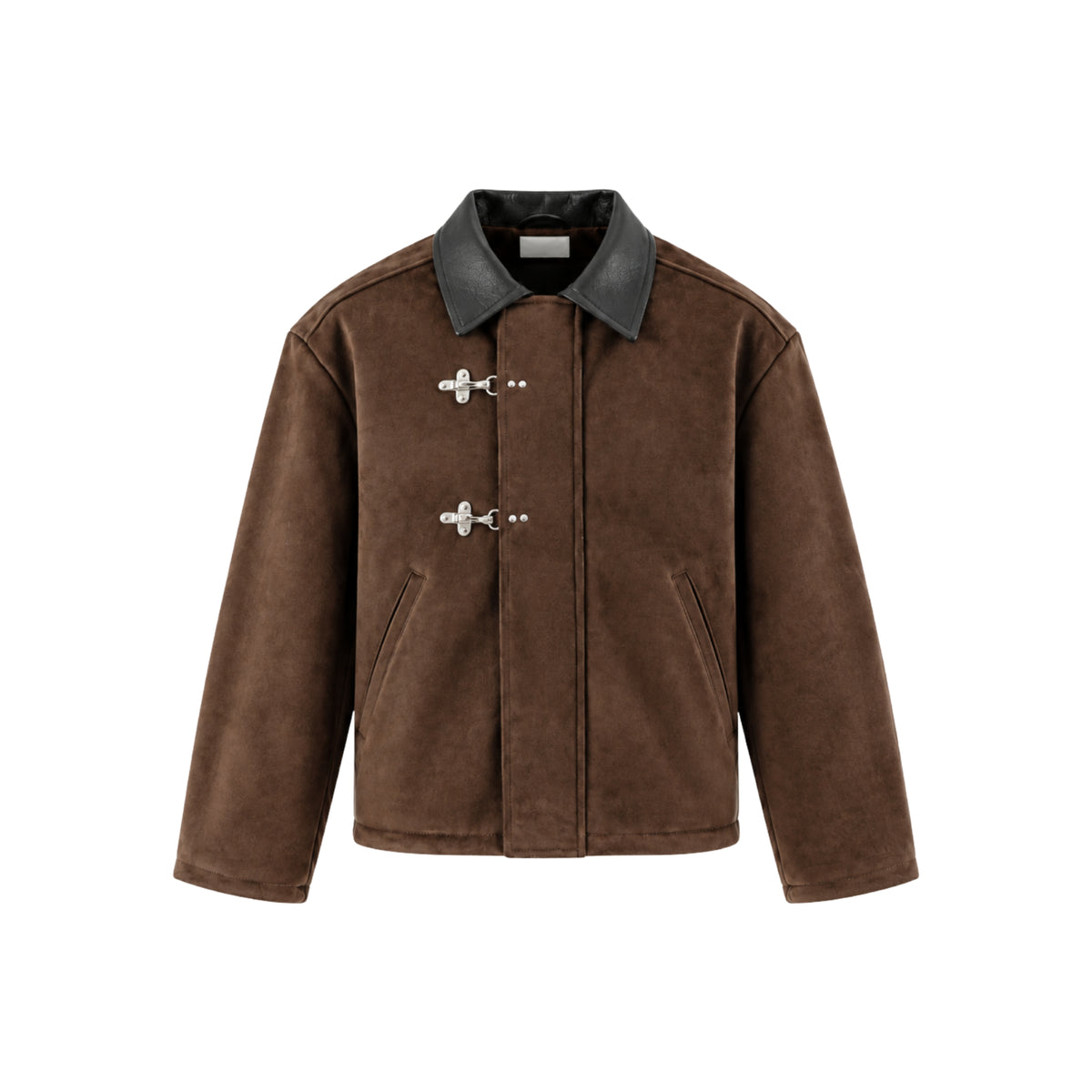 Mood-One Clasp Jacket Brown