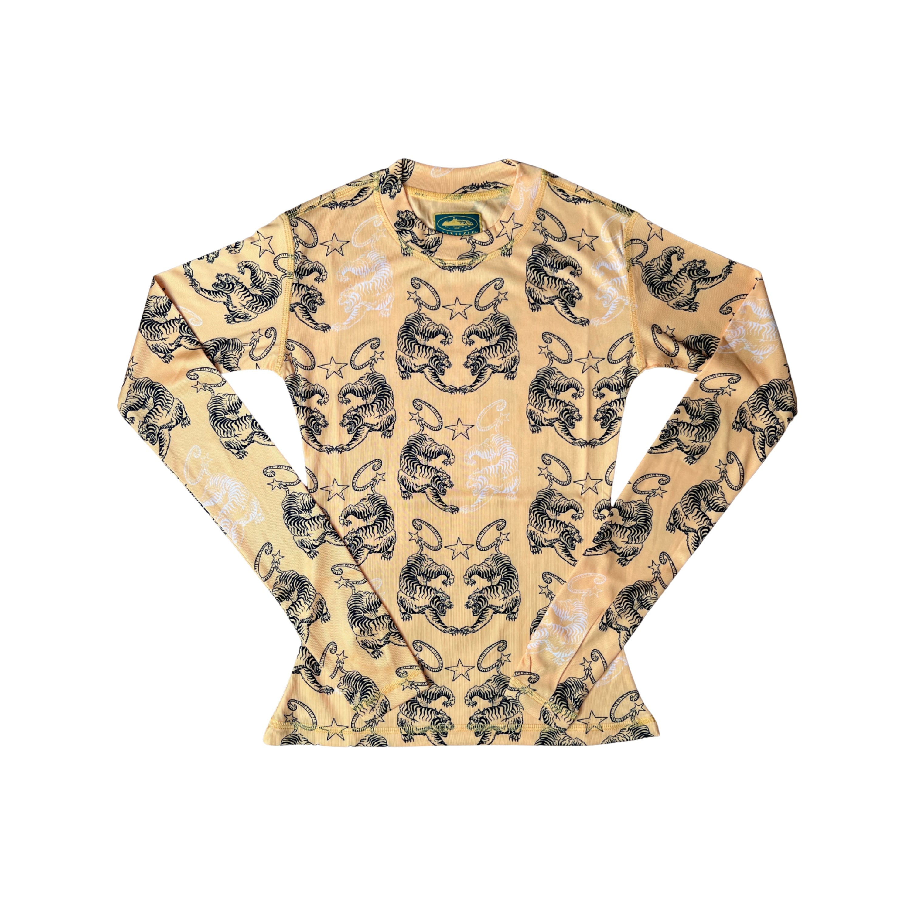 Corteiz Womens Tiger Mesh Longsleeve Ochre