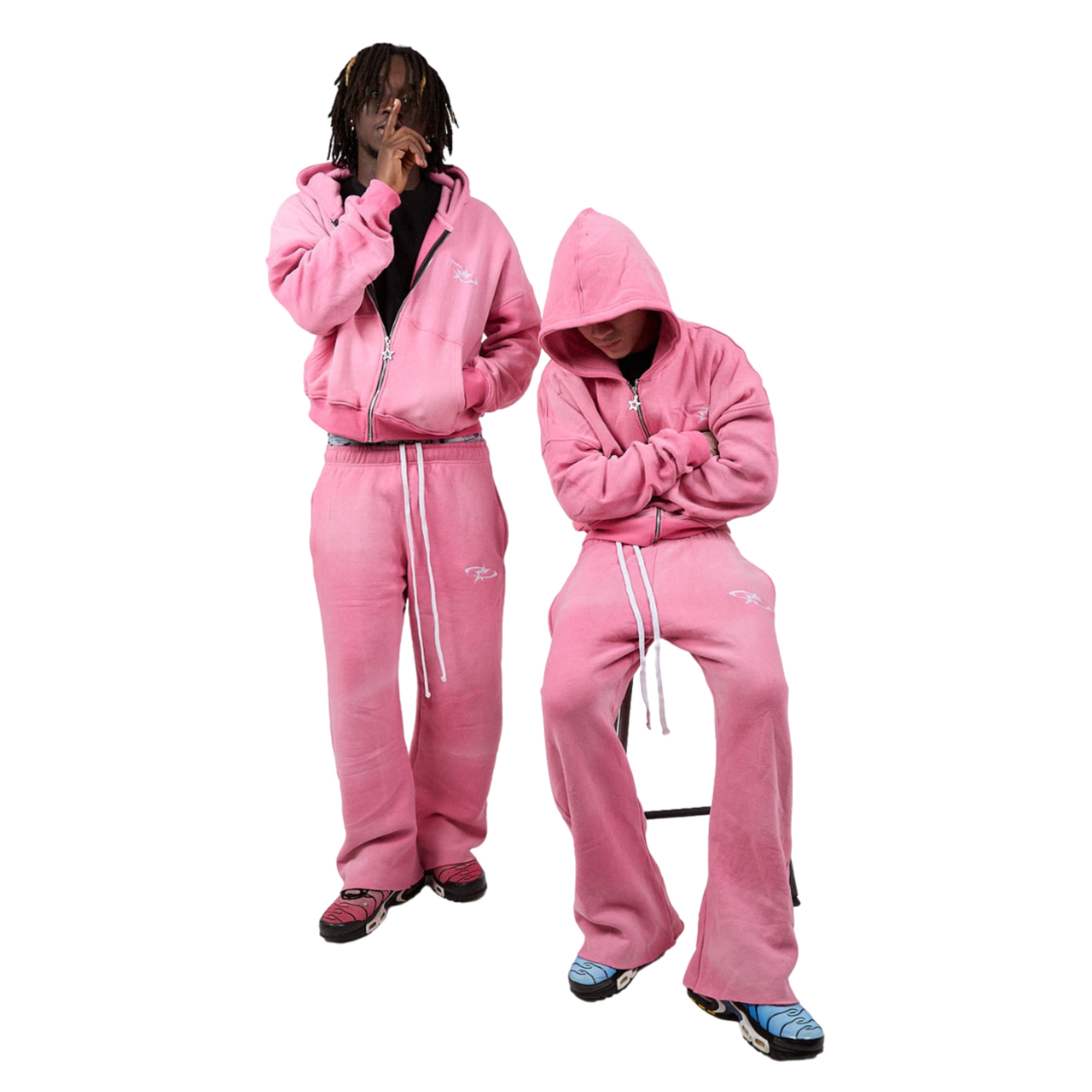 Ytown Market Premium Star Tracksuit Pink