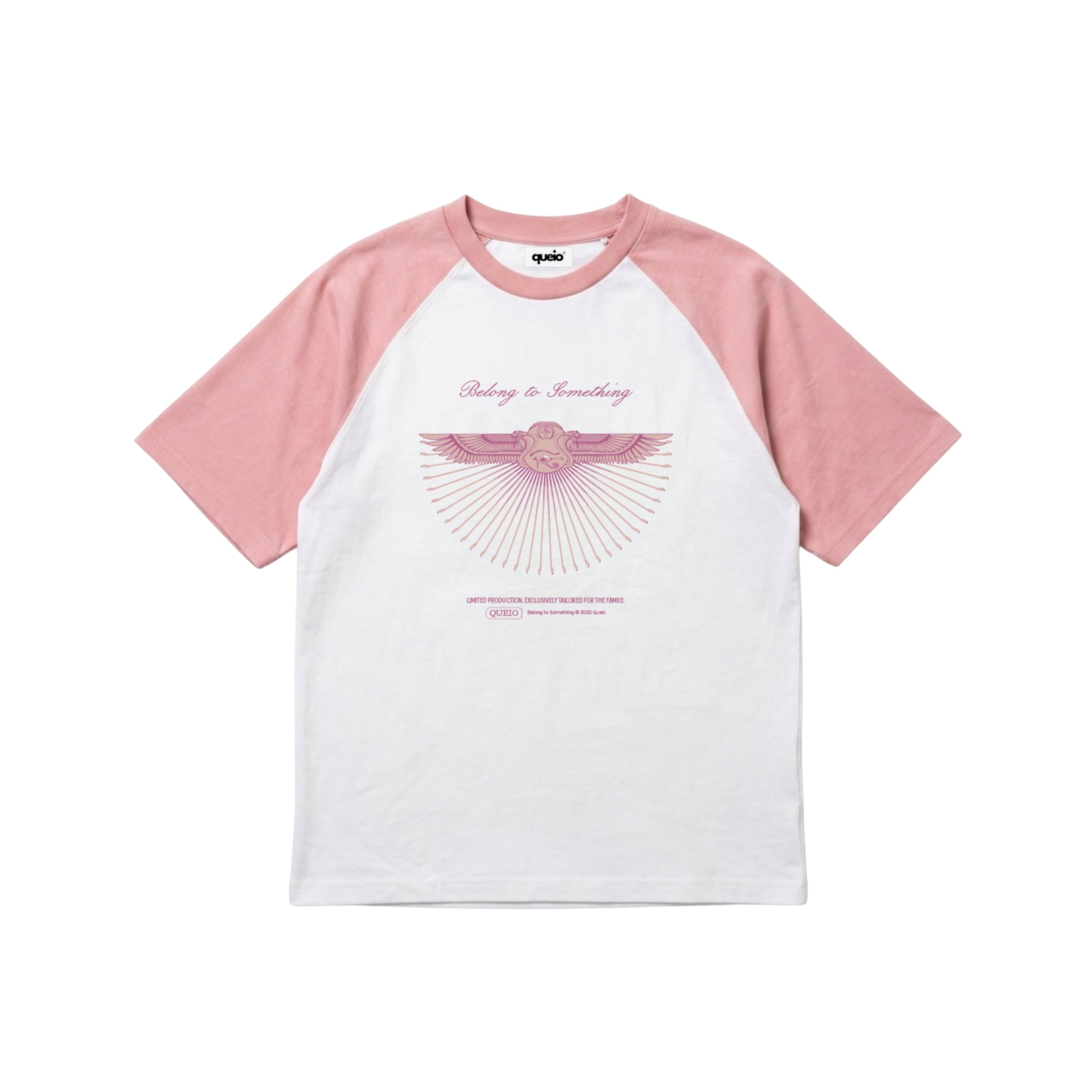 Queio Cleopatra Raglan Boxy Tee Old Pink