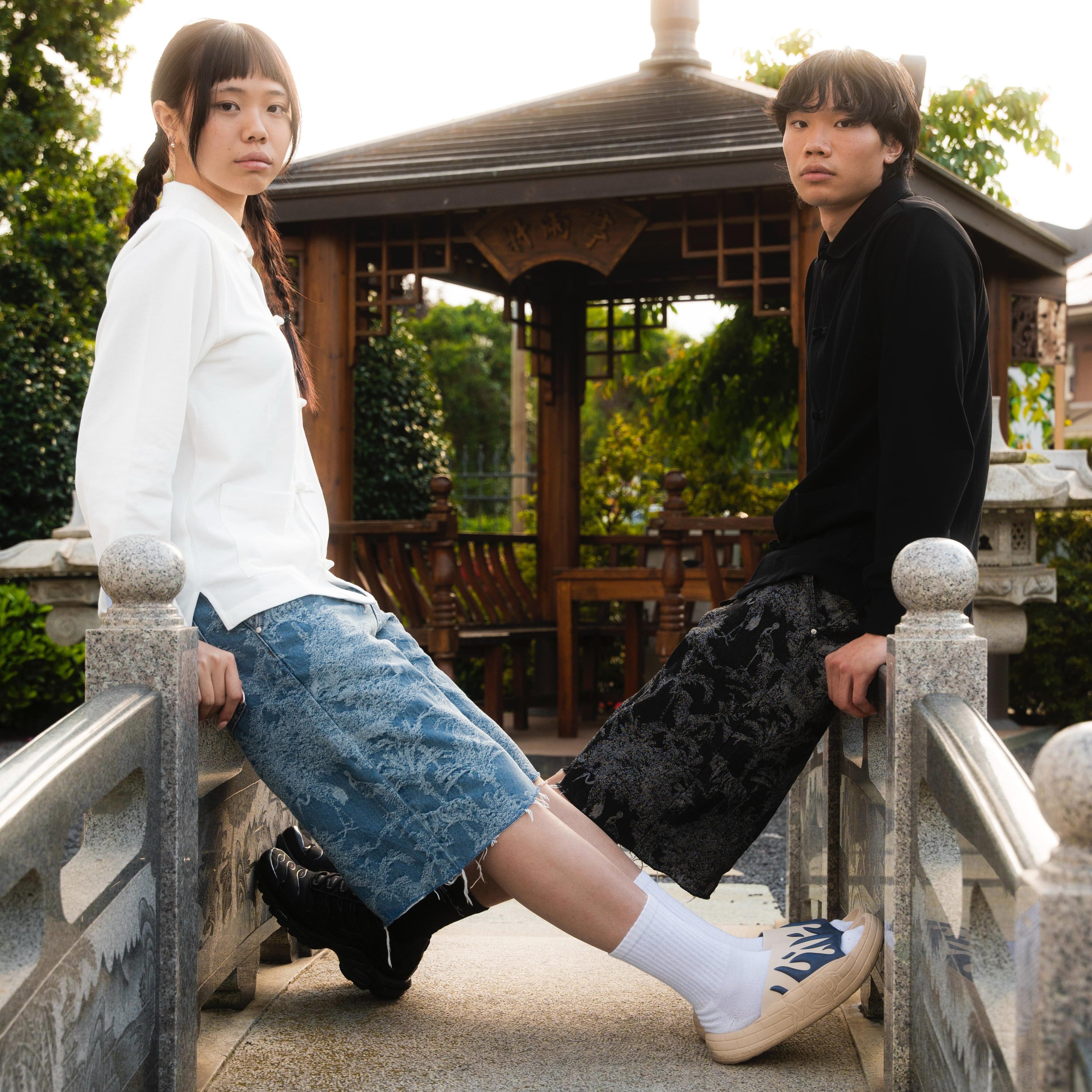 On My Way Jacquard Shorts Black