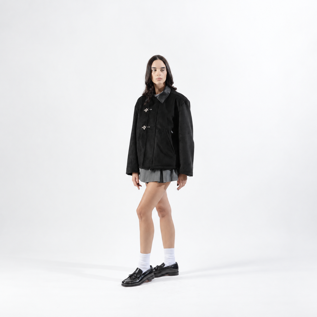 Mood-One Clasp Jacket Black
