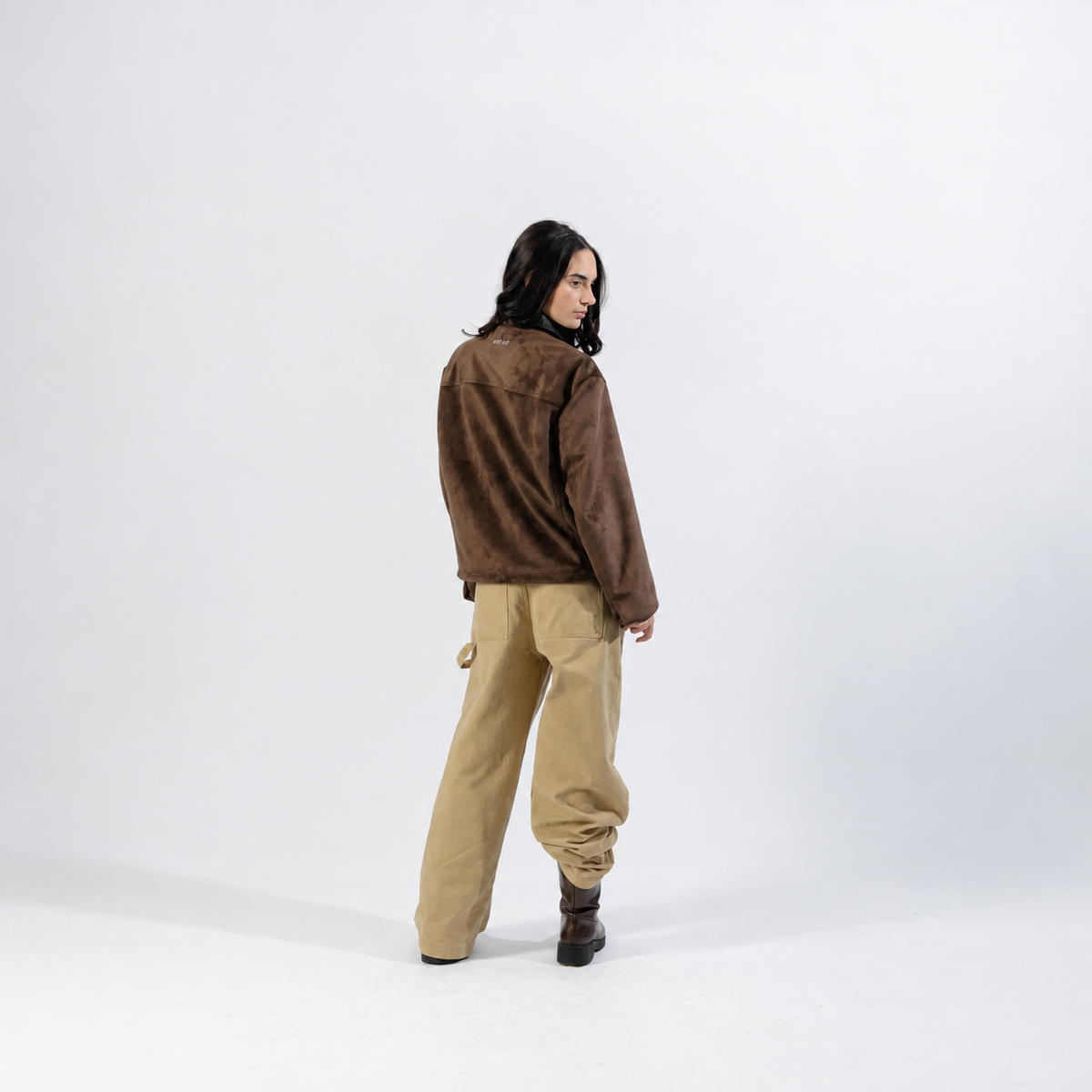 Mood-One Clasp Jacket Brown