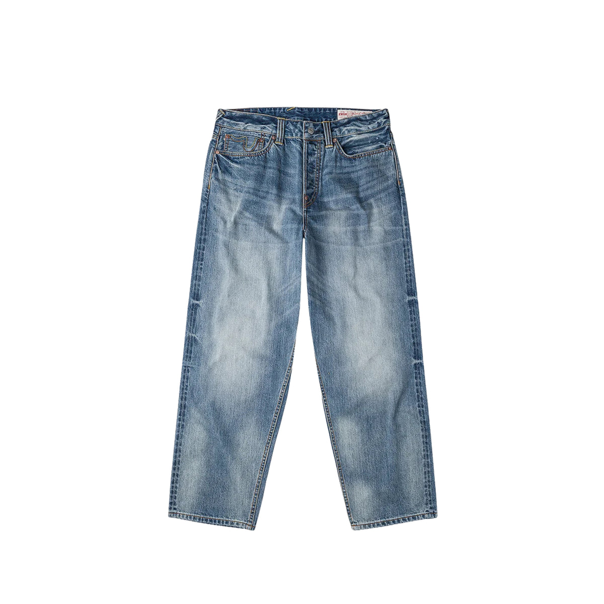 Evisu Ecru Daicock Printed Jeans White