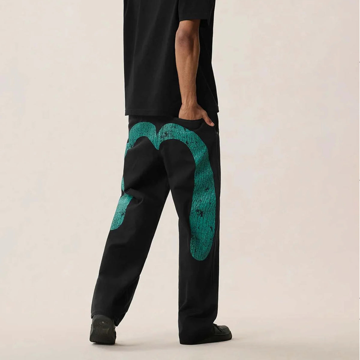 Evisu Chino Daikoku Work Pants Black