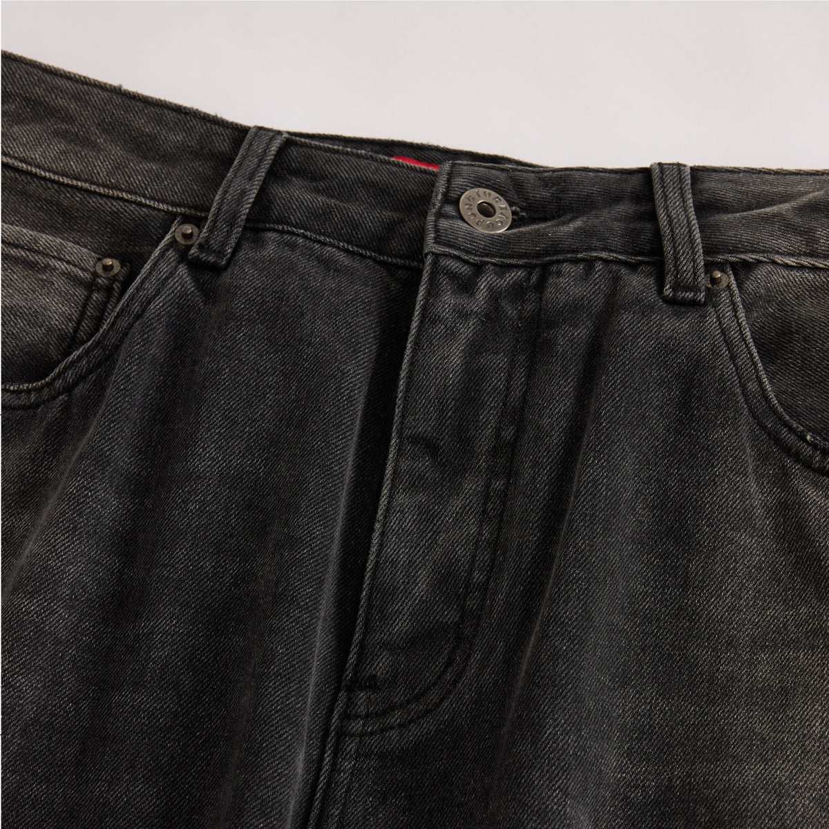 Acupuncture Wide Leg Denim Black Stone Wash