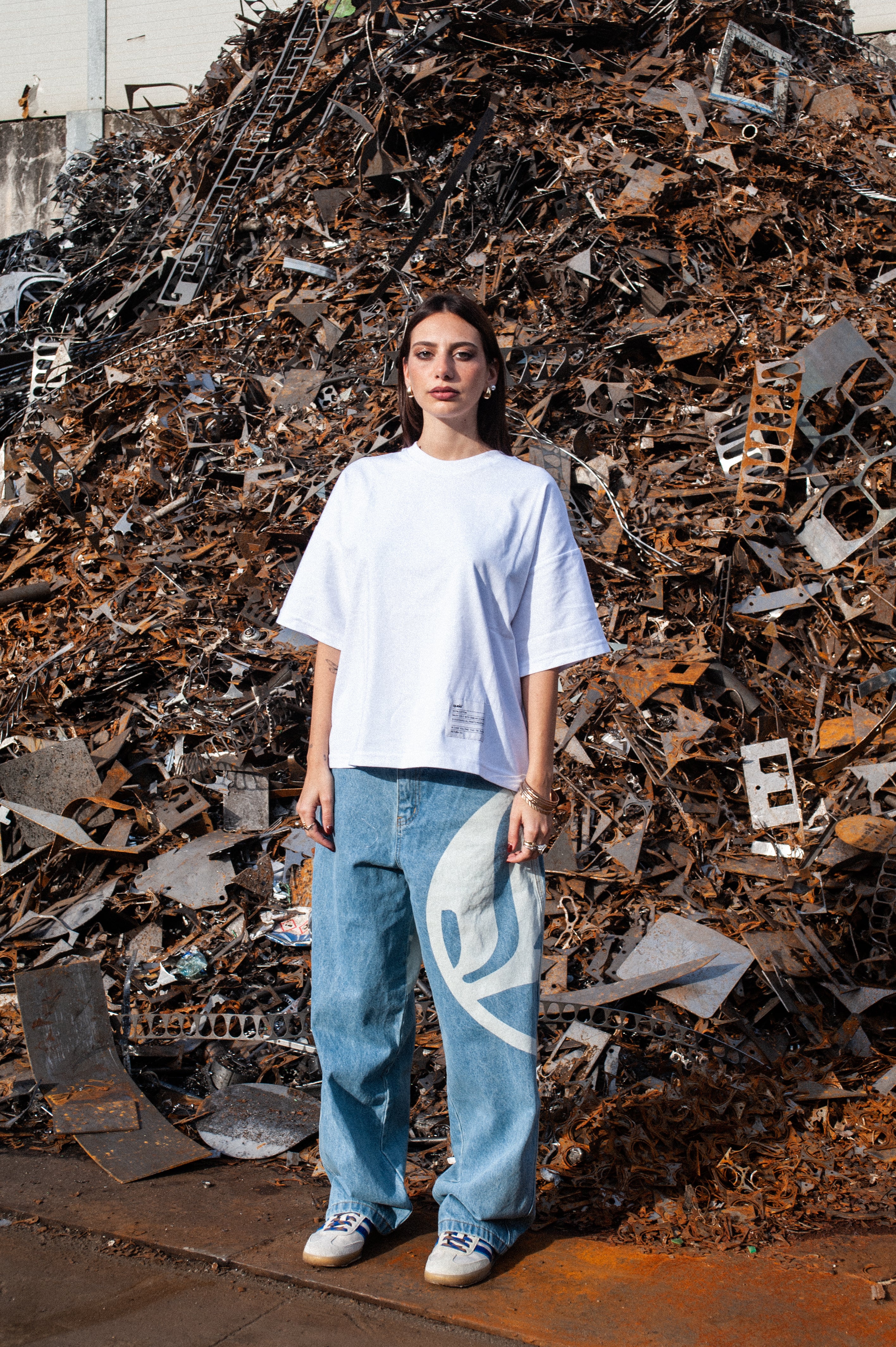 Queio Essential Boxy Tee White