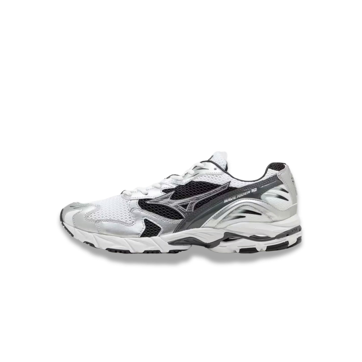 Mizuno Wave Rider 10 Silver White