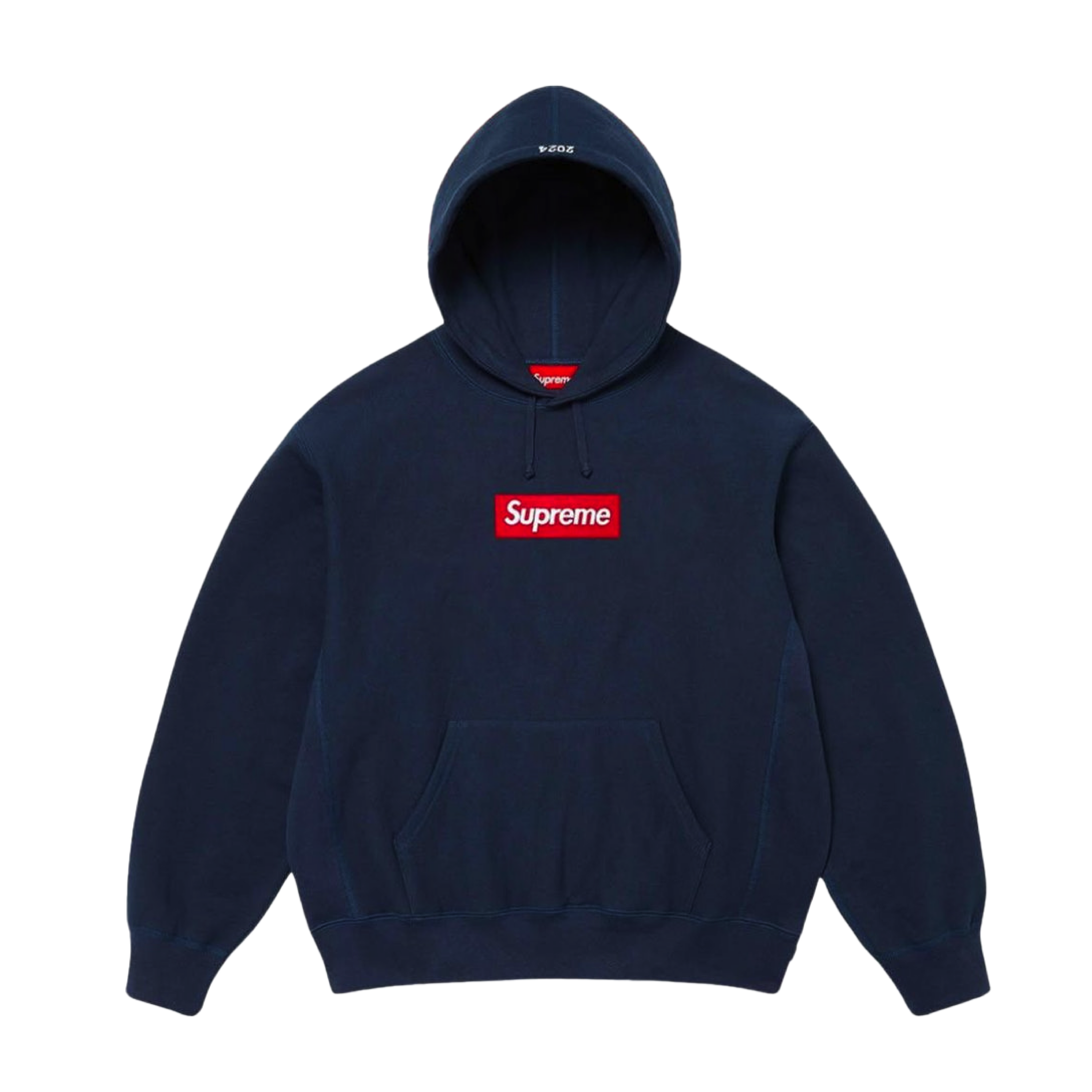 Supreme Box Logo Hooded Sweatshirt Navy Blue (FW24)