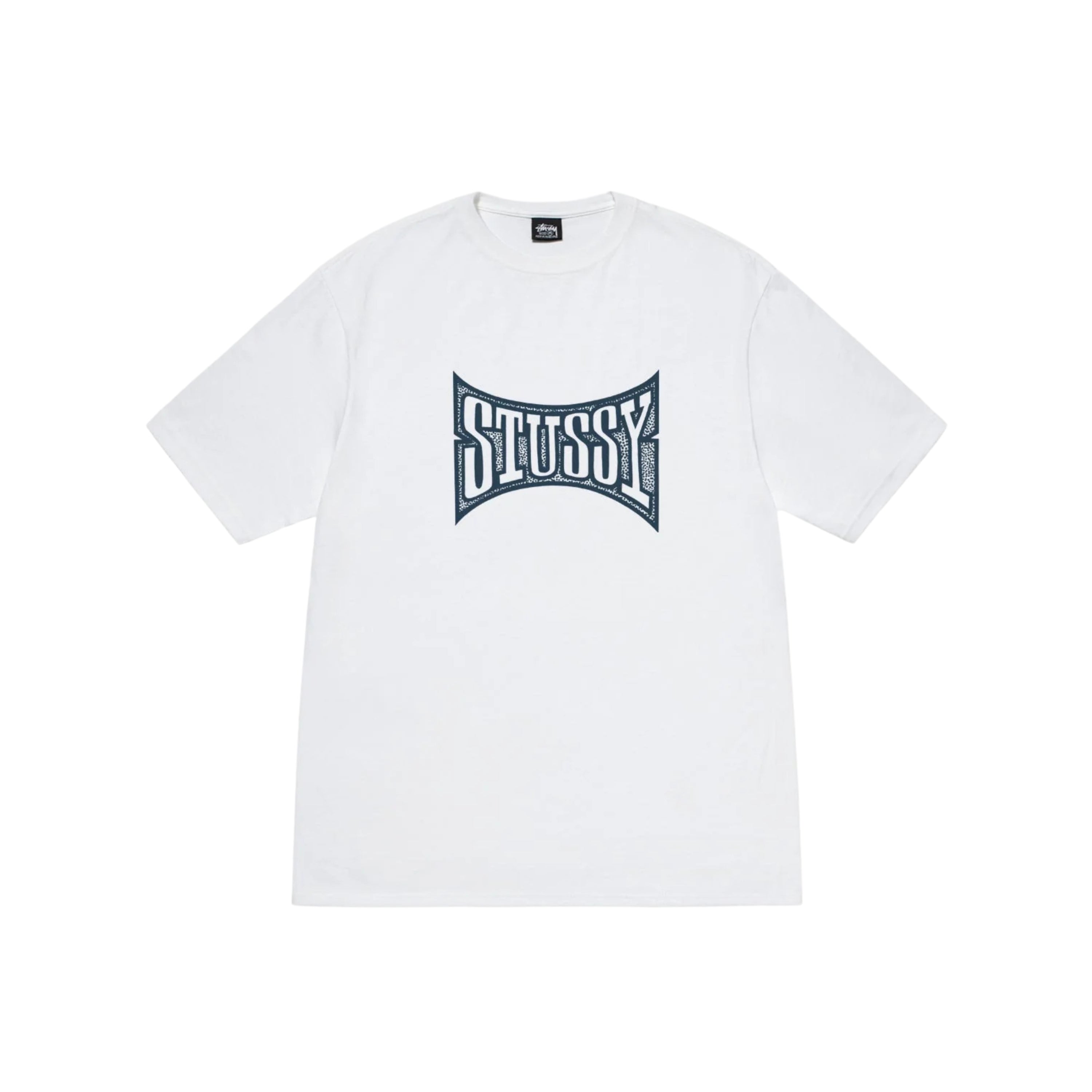 Stussy Printed Logo Tee White