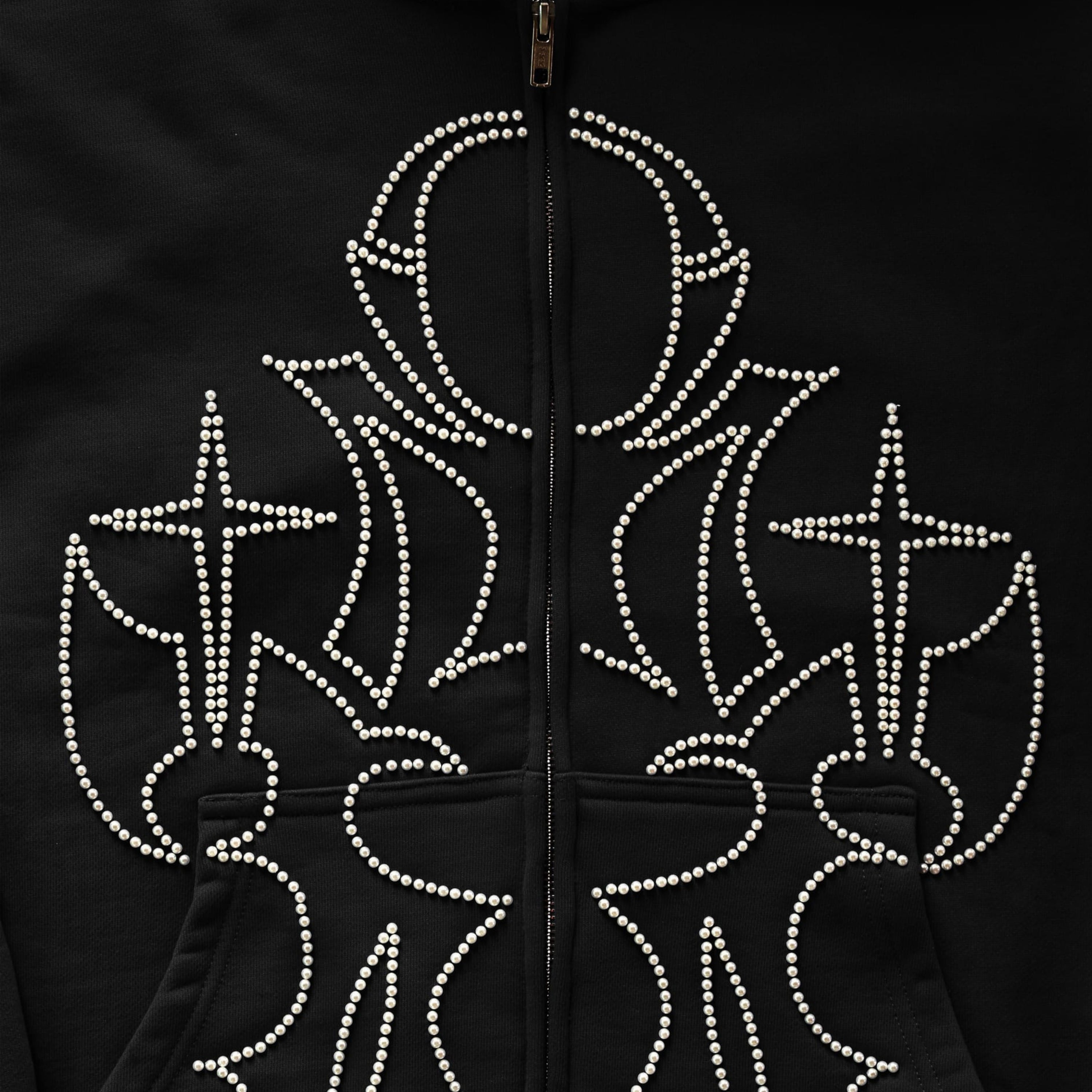 On My Way Perla Limited Zip Hoodie Black