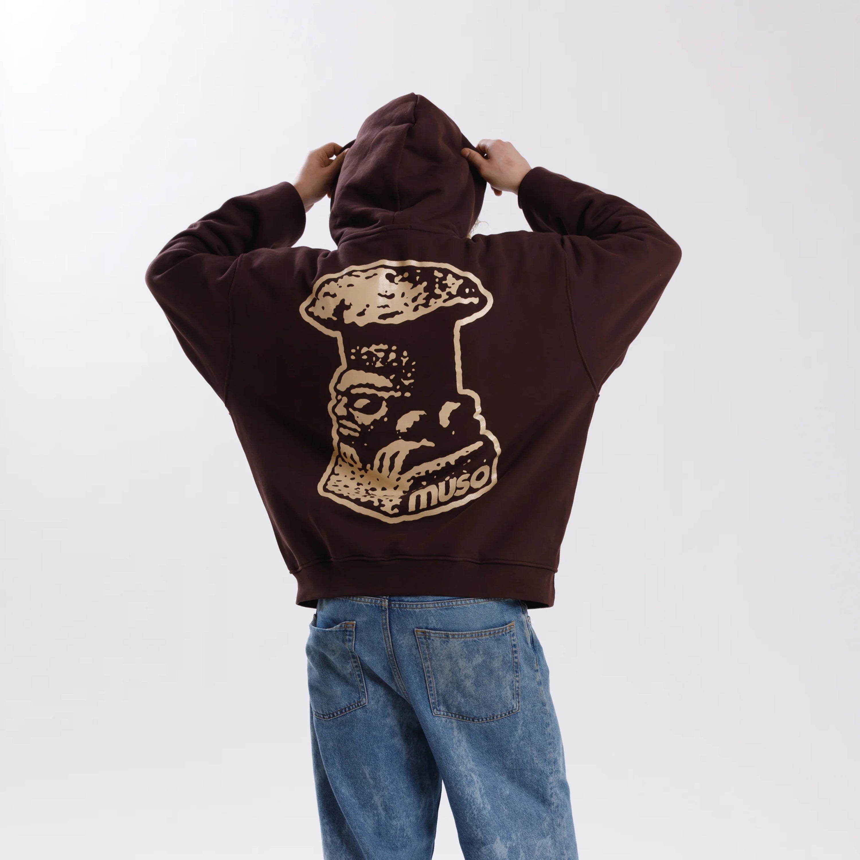 Muso Musho Stone Hoodie Brown