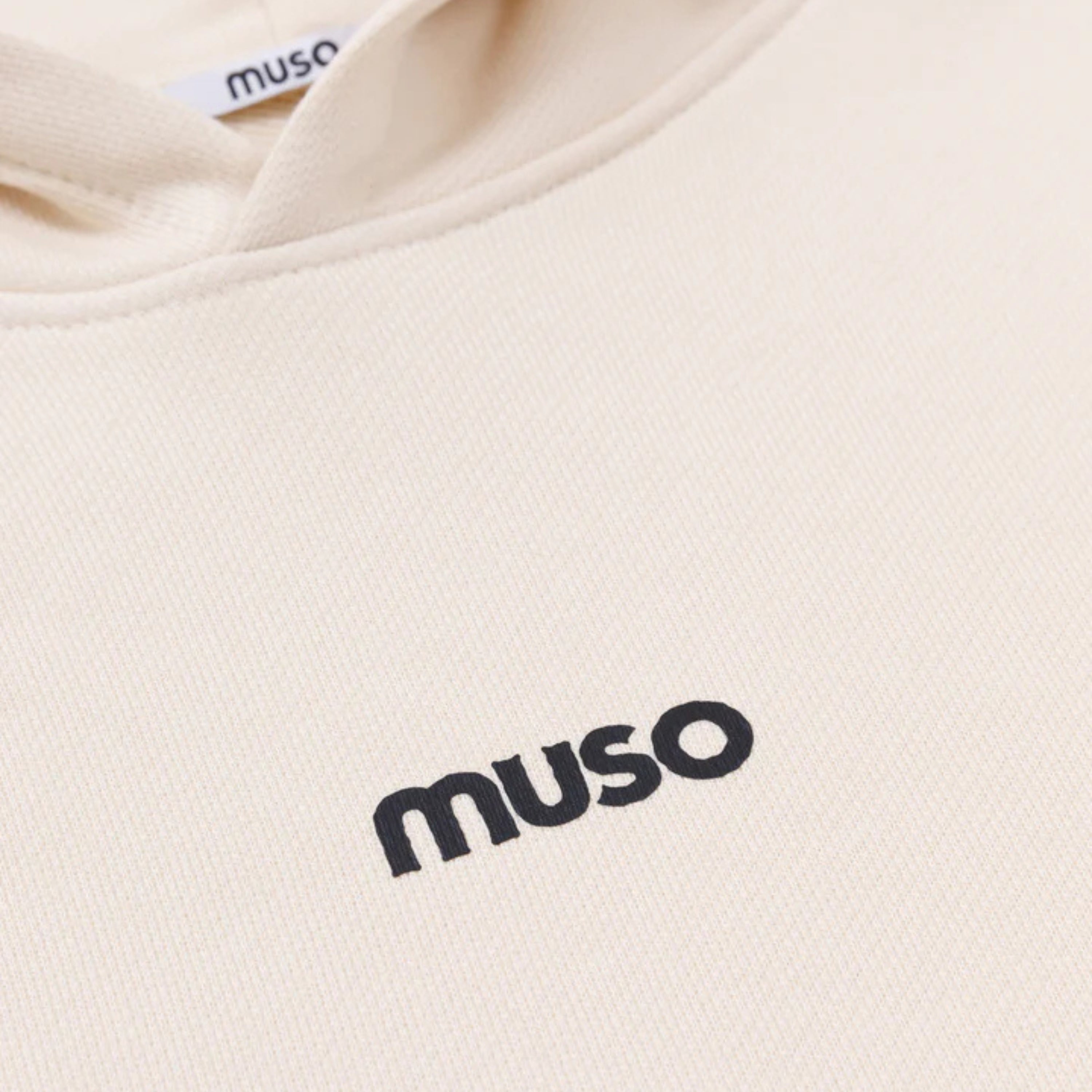 Muso Musho Stone Hoodie Cream