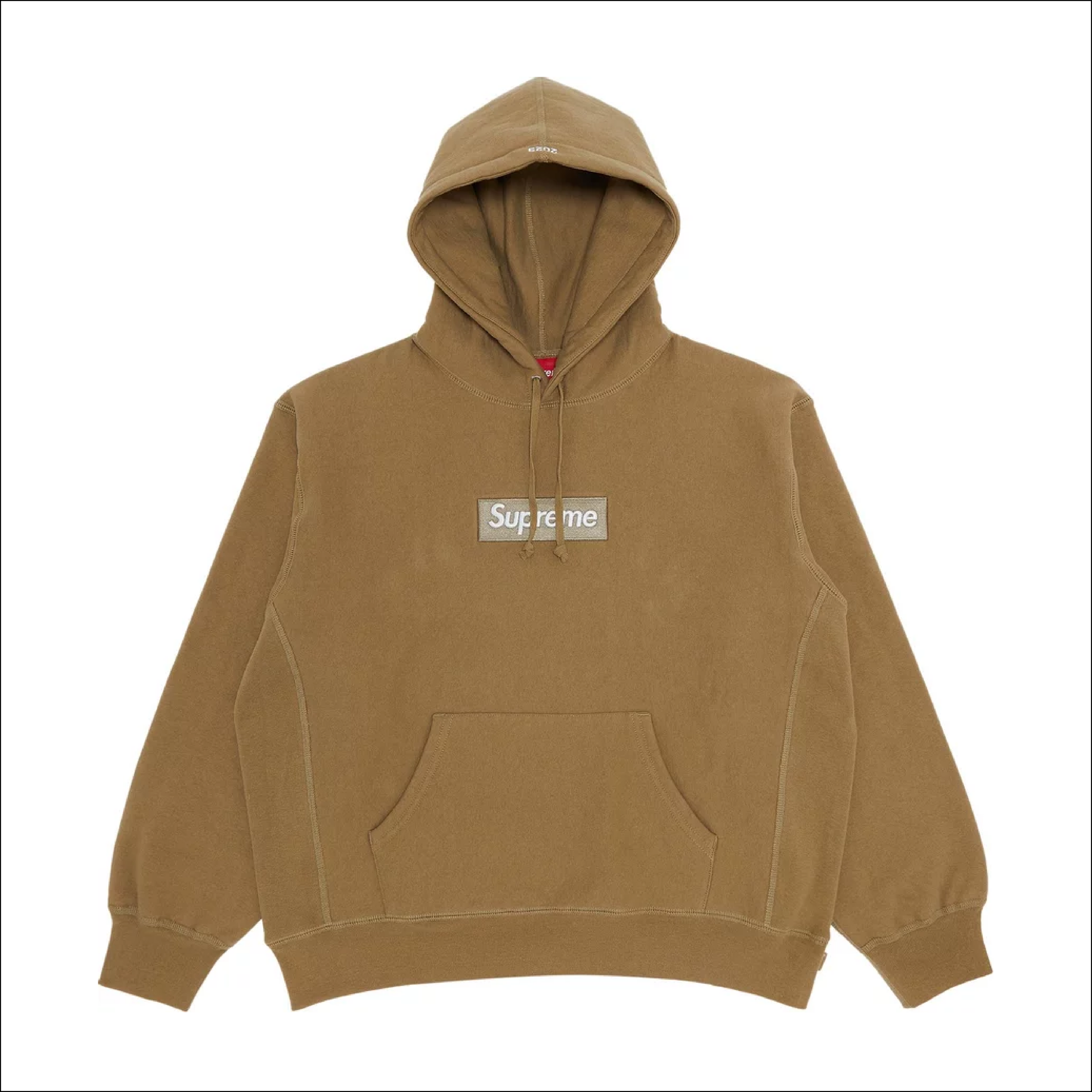 Supreme Box Logo Hooded Khaki FW23