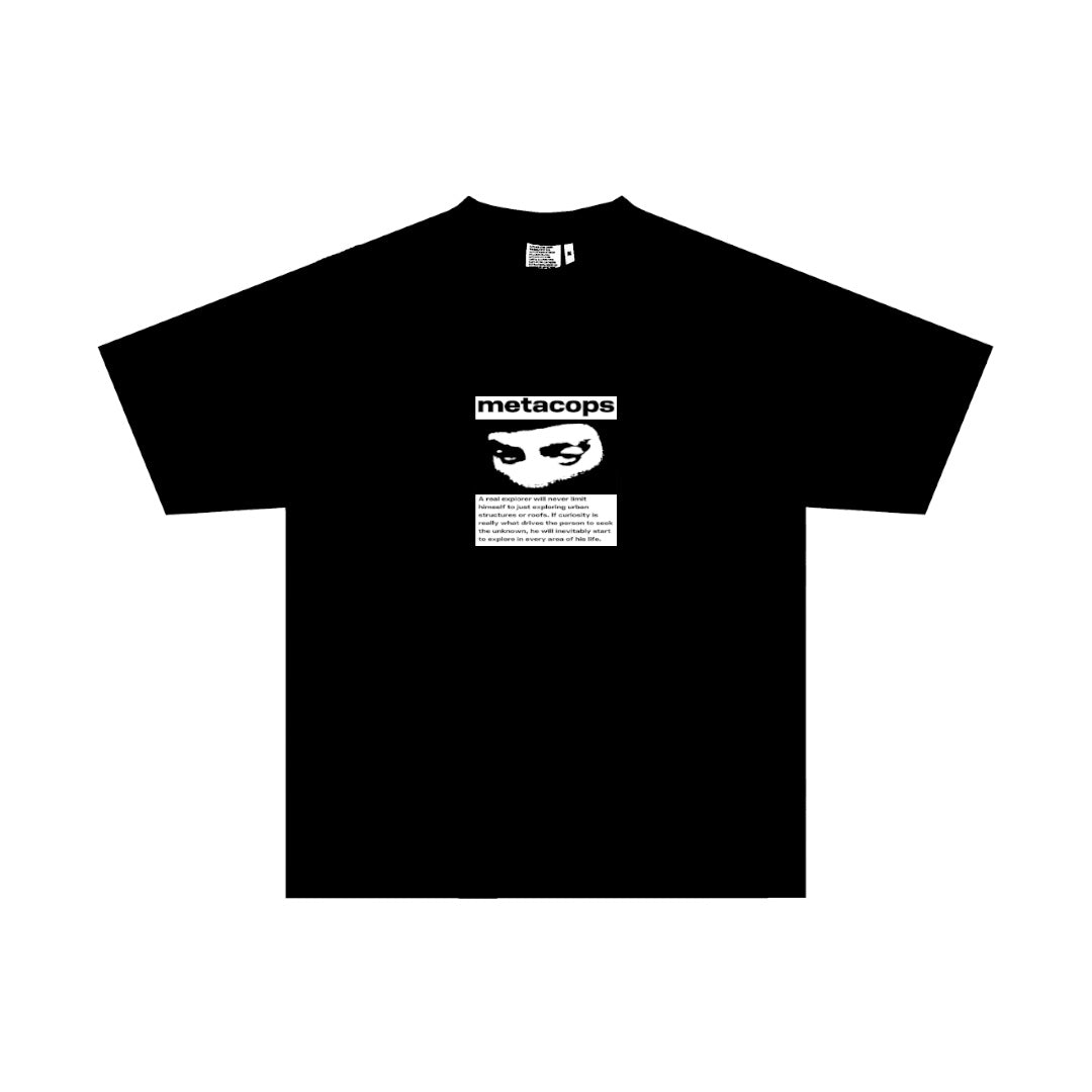 Metacops Box Logo Tee Black