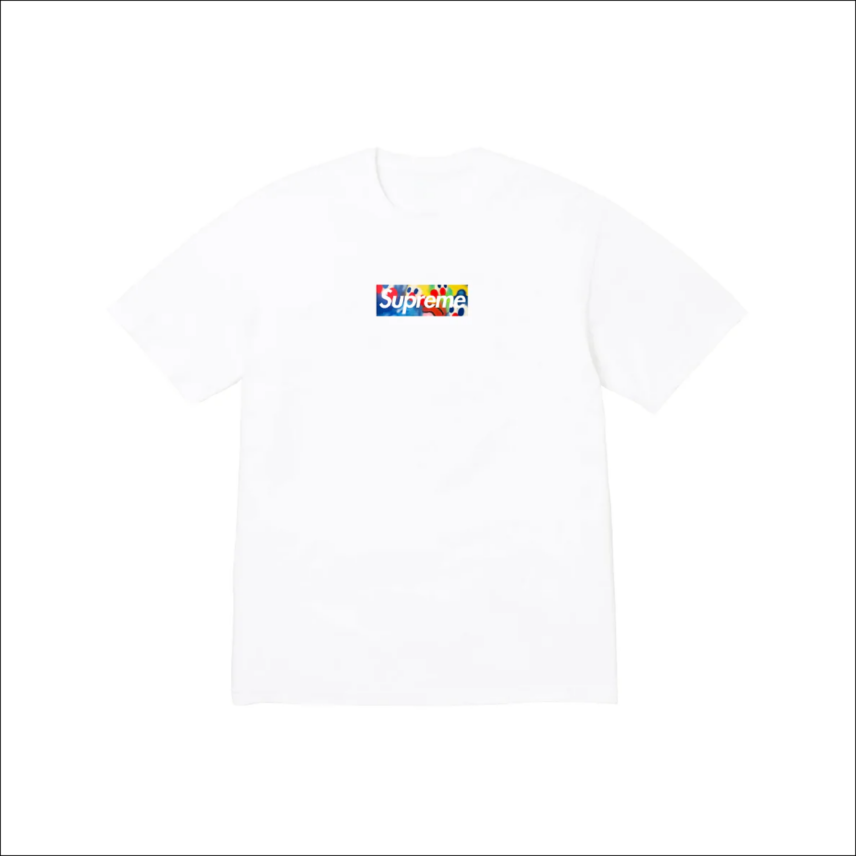 Olaolu Slawn Supreme Box Logo Bootleg Tee White