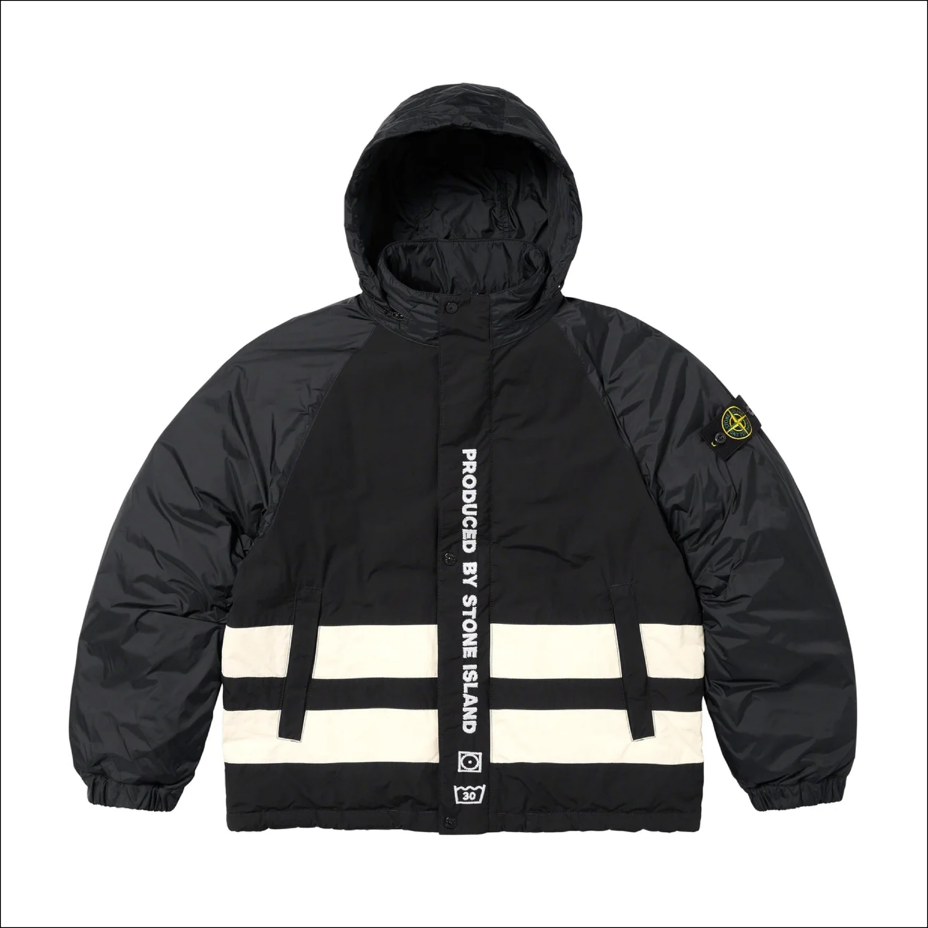 Supreme Stone Island Reversible Down Puffer Black