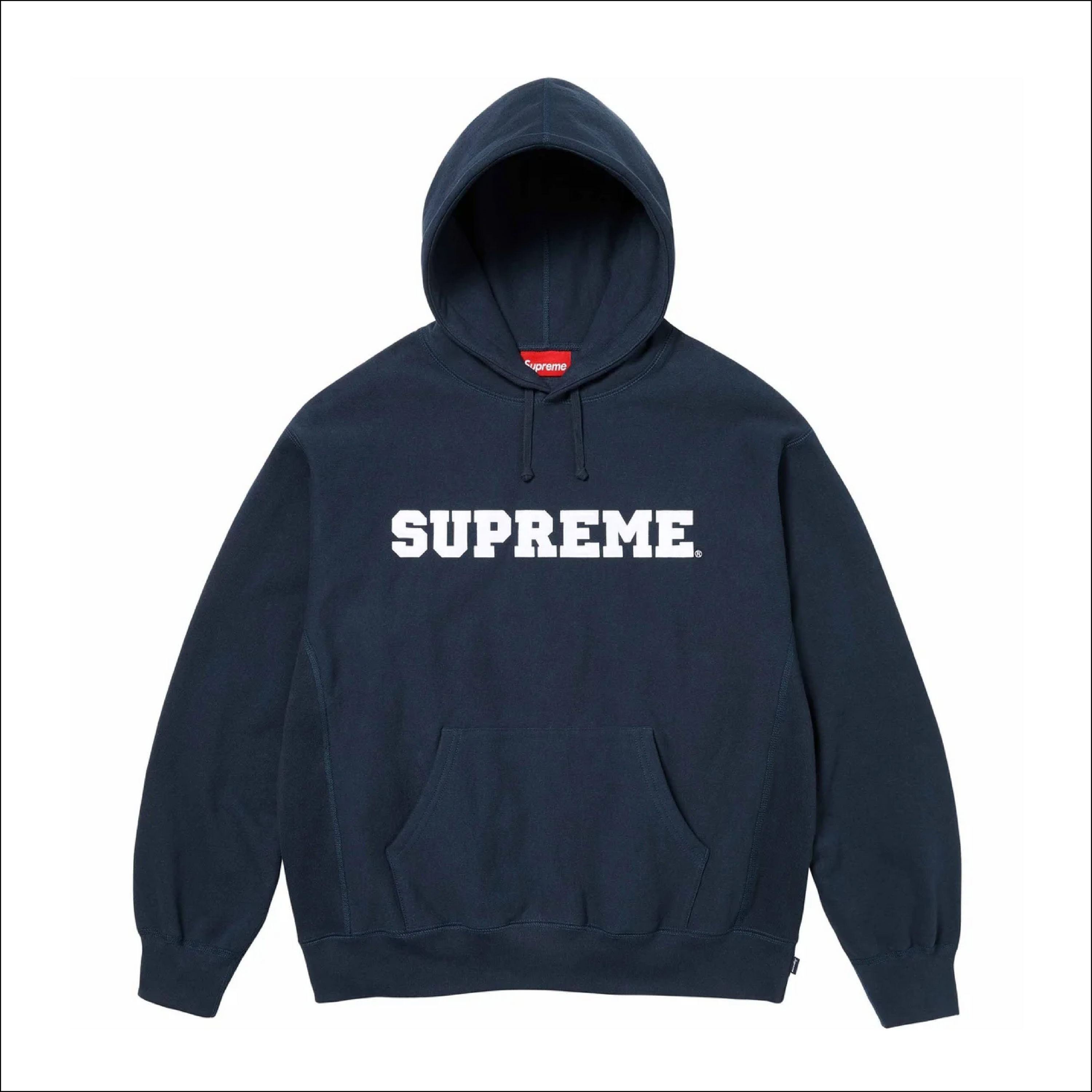 Supreme Collegiate Hoodie Navy Blue SS24