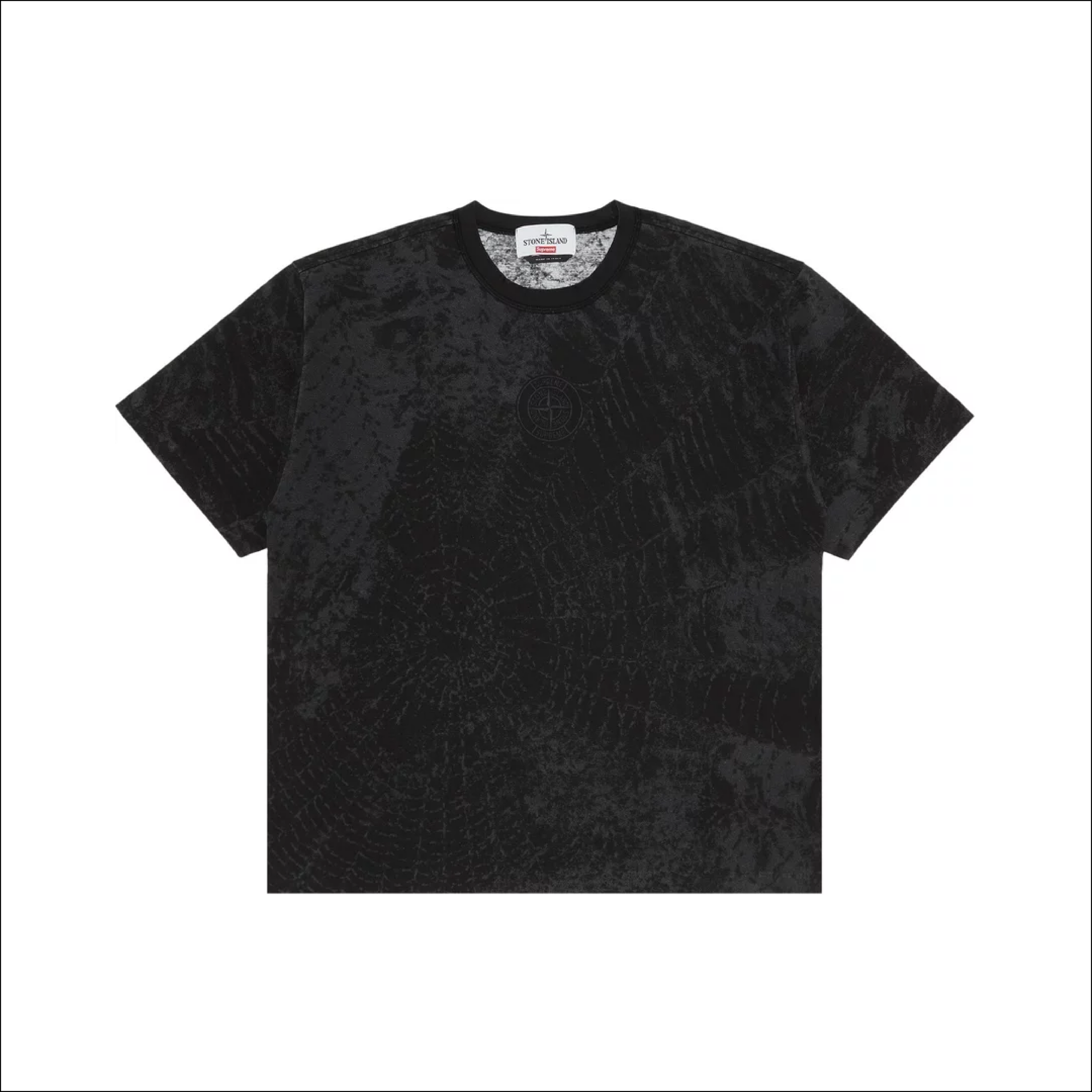 Supreme Stone Island S/S Tee Black FW23